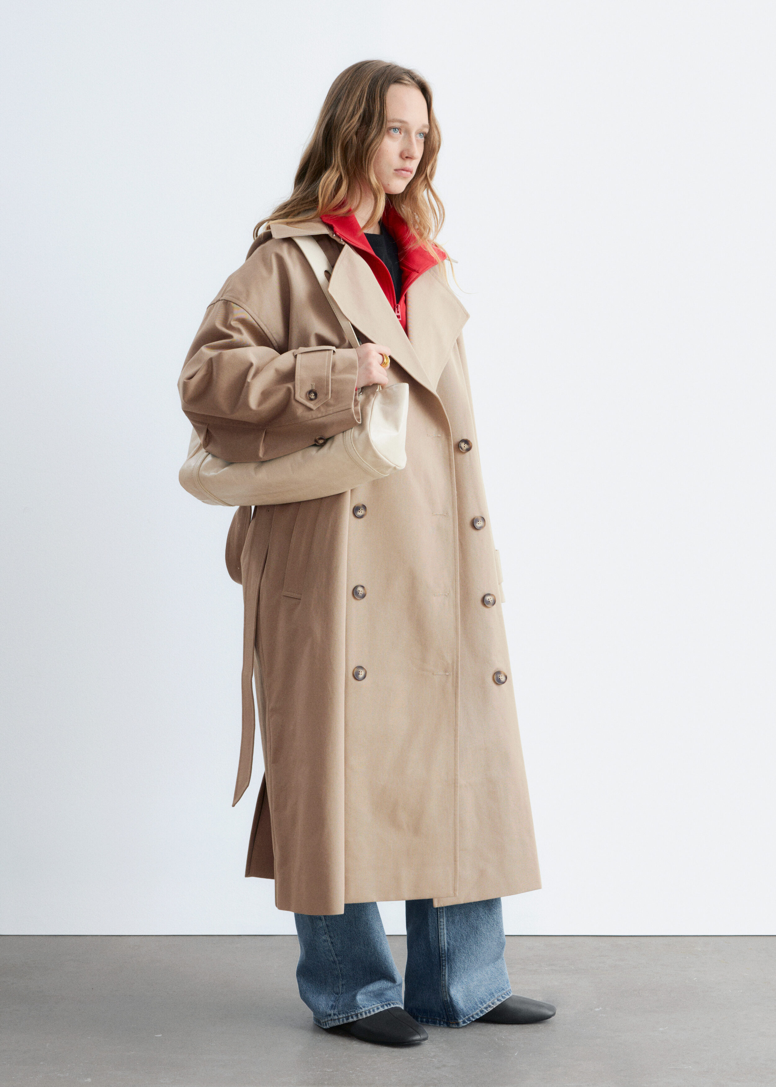 & Other Stories DOUBLE-BREASTED TRENCH COAT