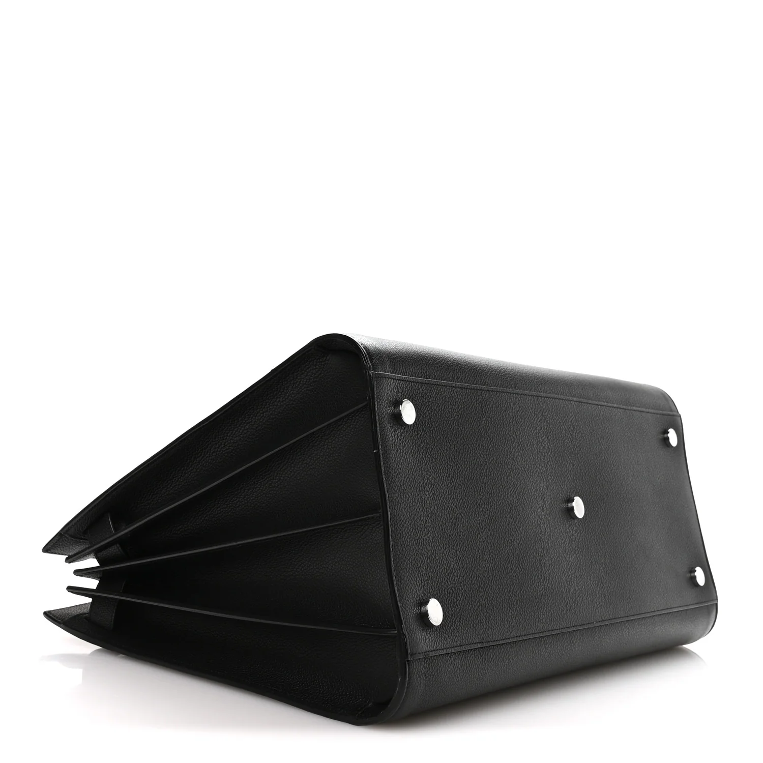 Grained Calfskin Large Sac De Jour Carryall Black - Top Club