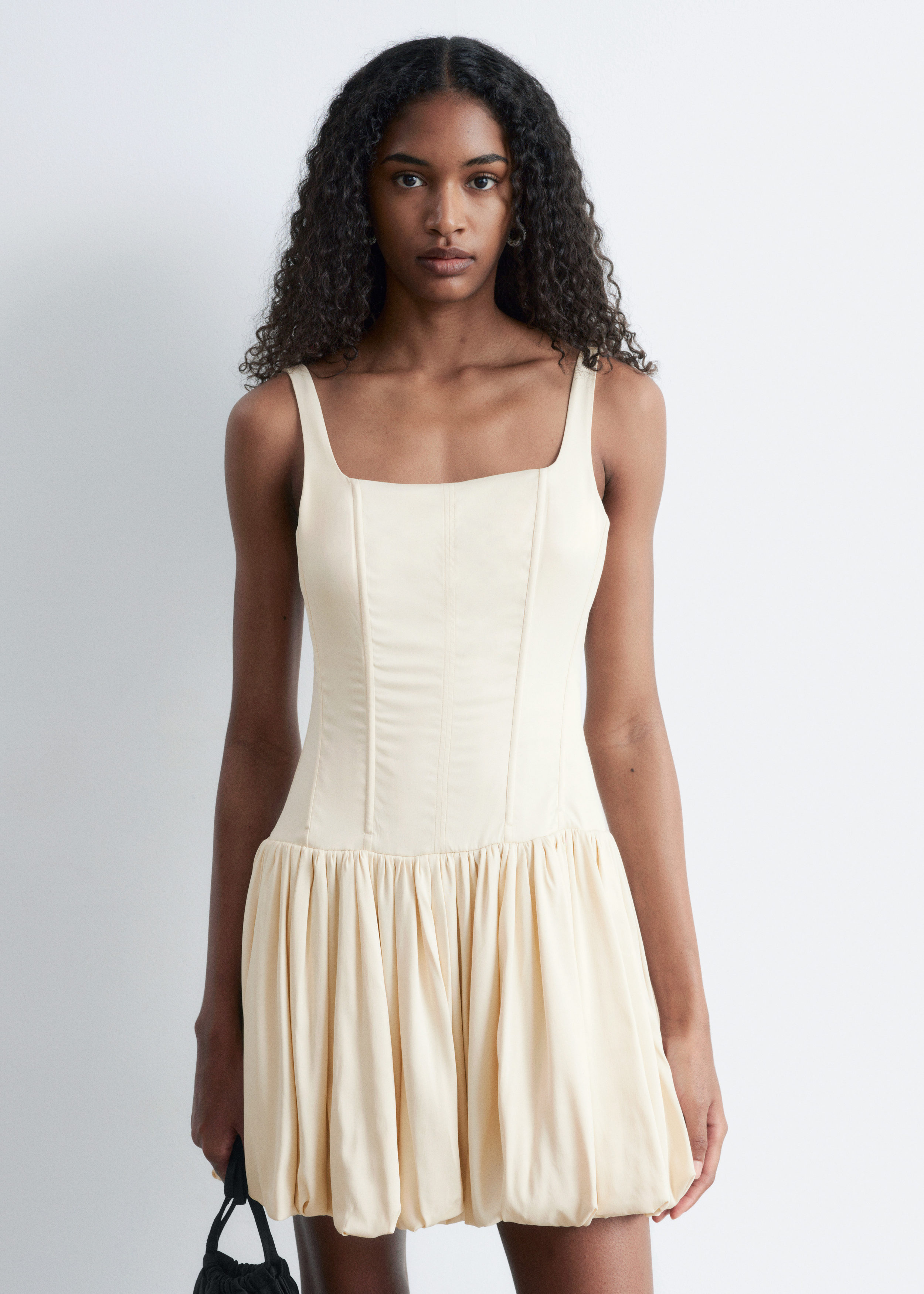 & Other Stories CORSET BUBBLE MINI DRESS