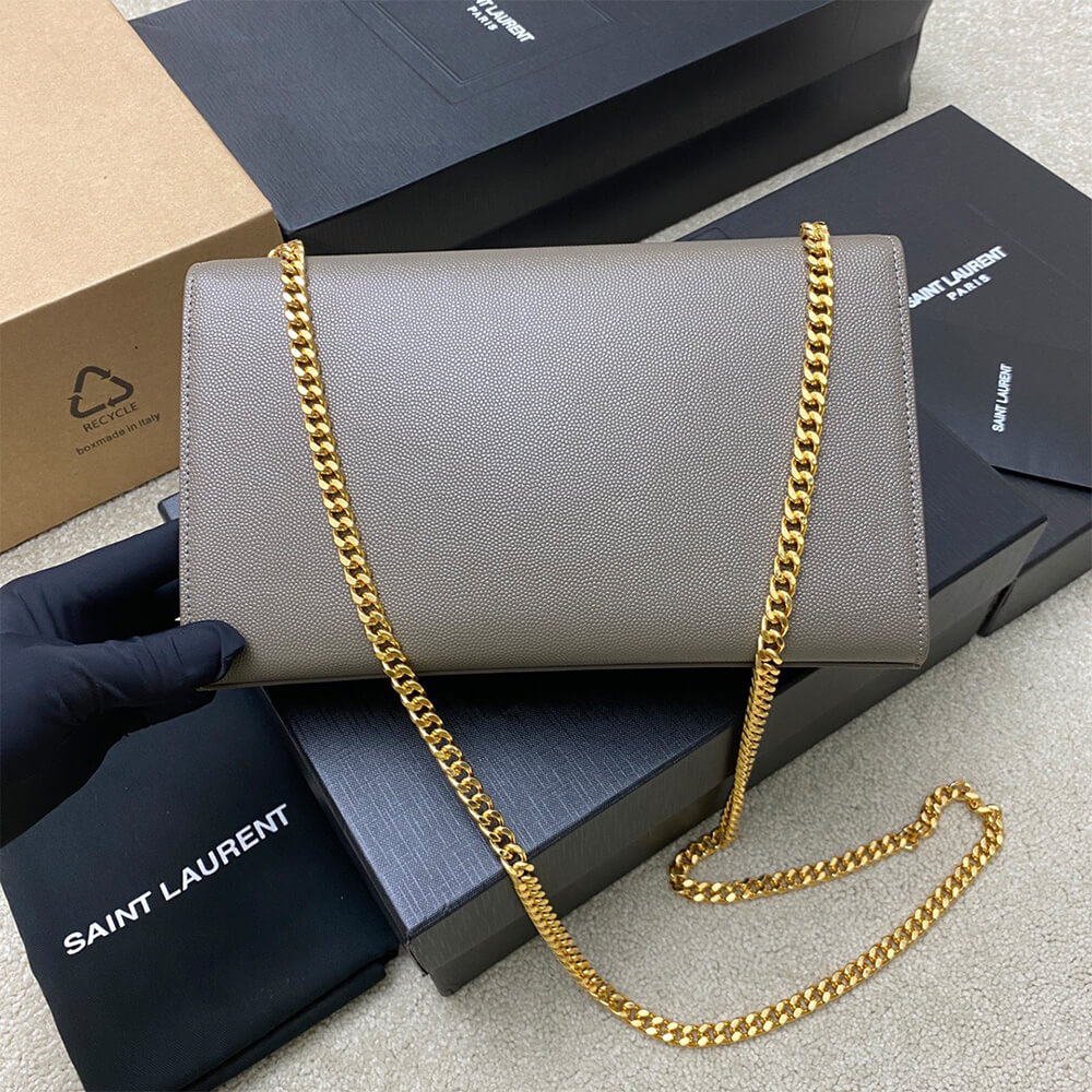 YSL kate medium in grain de poudre embossed leather - Top Club