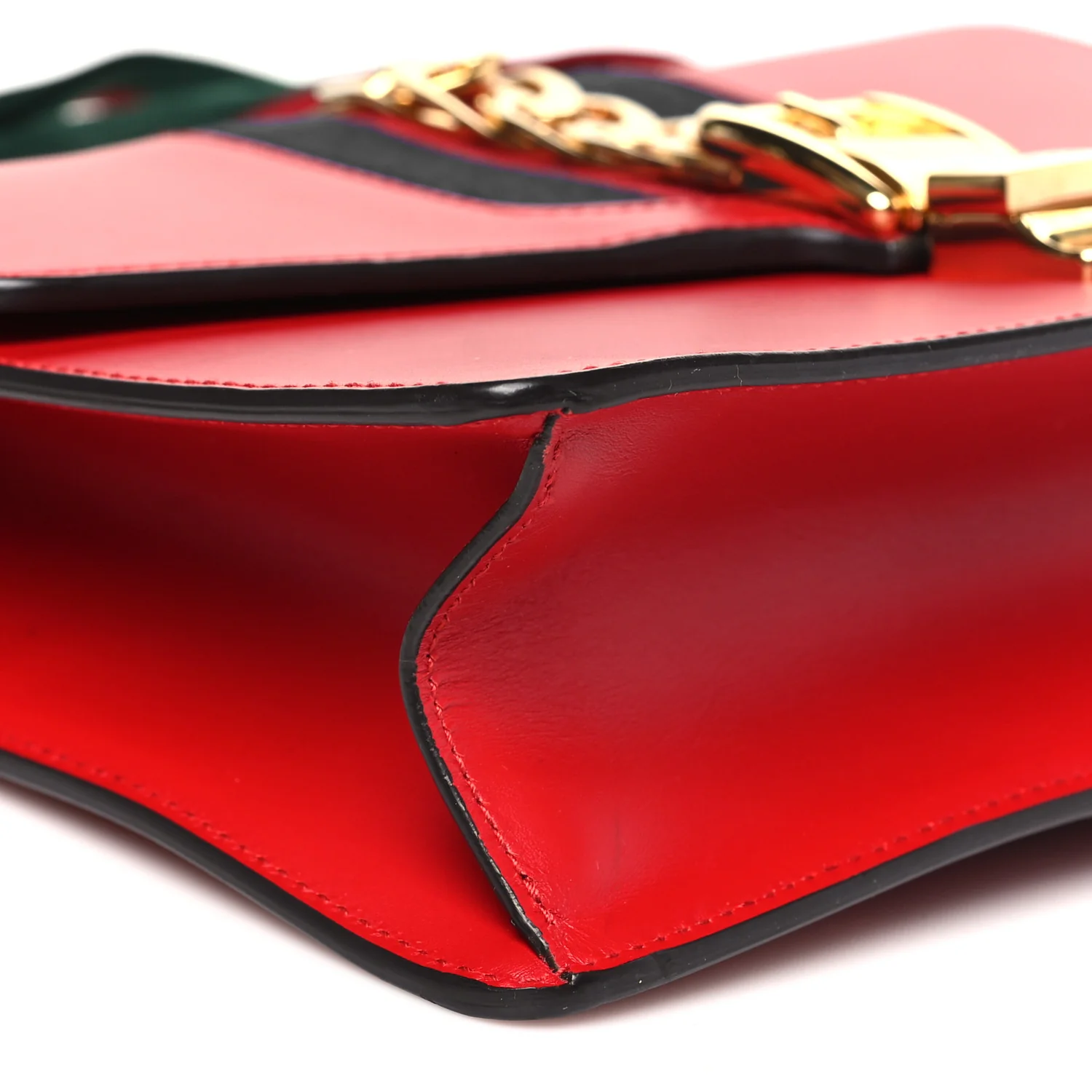 Calfskin Small Sylvie Shoulder Bag Hibiscus Red - Top Club