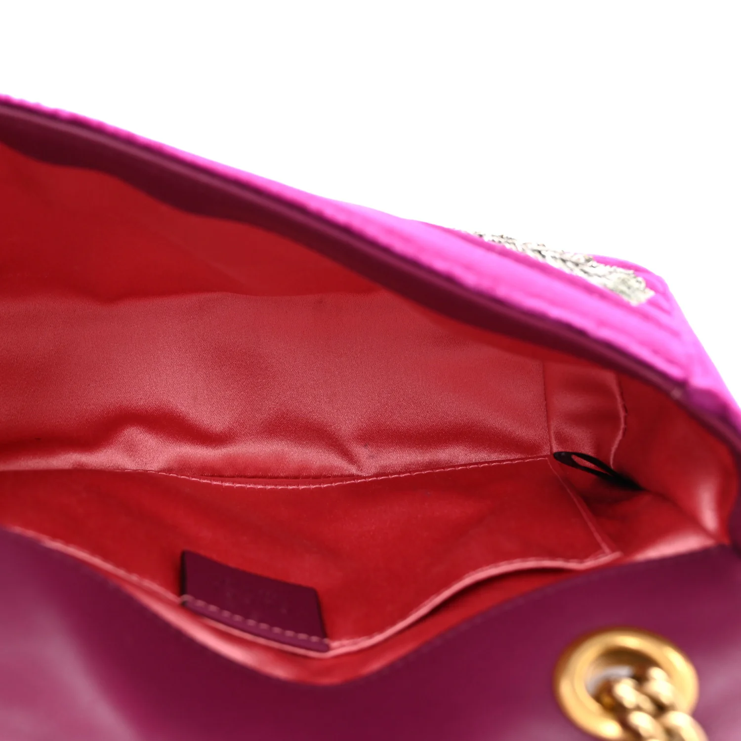 Velvet Matelasse Embroidered Mini GG Marmont Shoulder Bag Bordeaux - Top Club