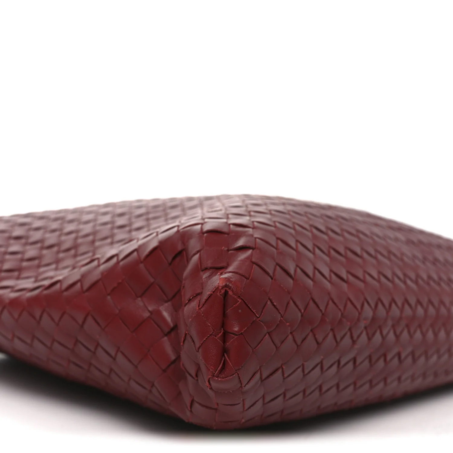 Nappa Intrecciato Medium Convertible Tote Burgundy - Top Club