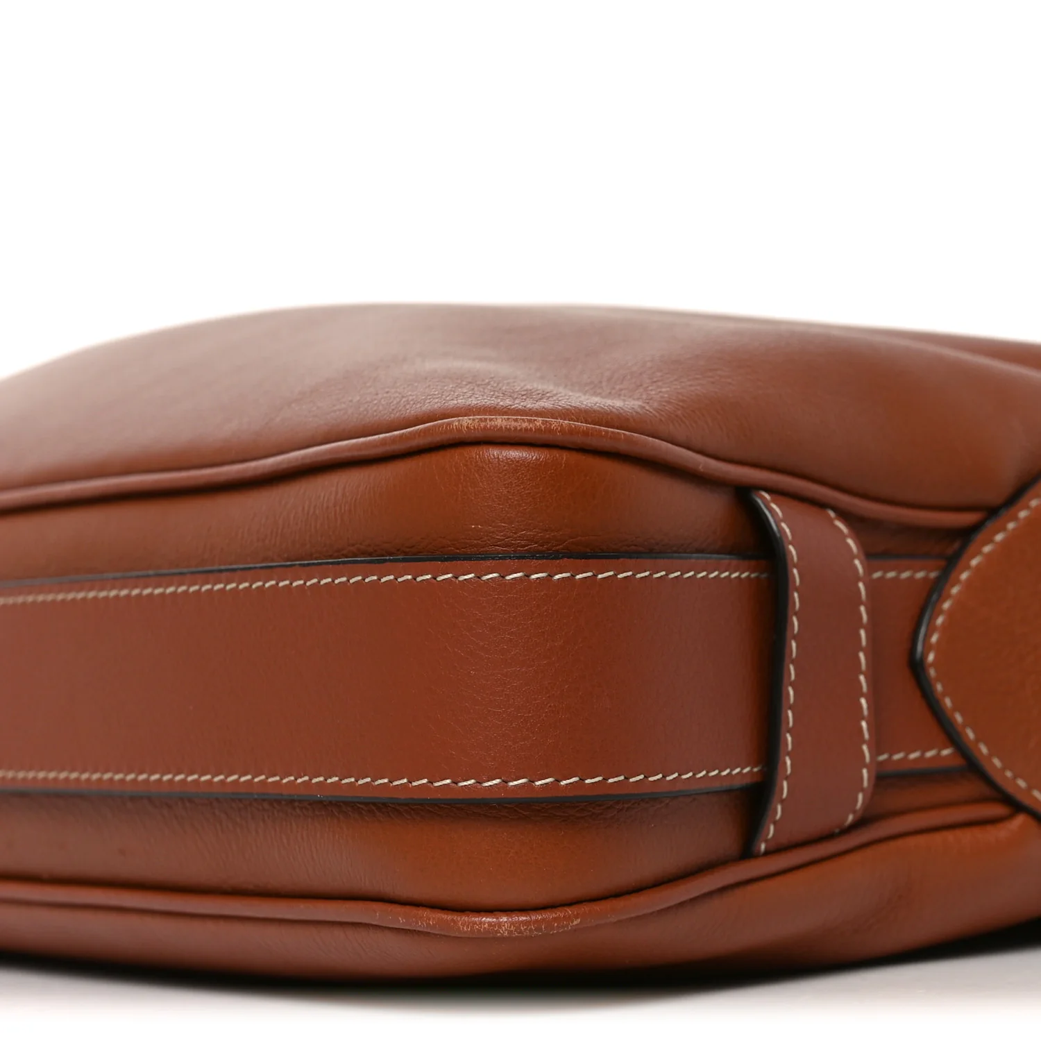 Supple Calfskin Medium Romy Shoulder Bag Tan - Top Club