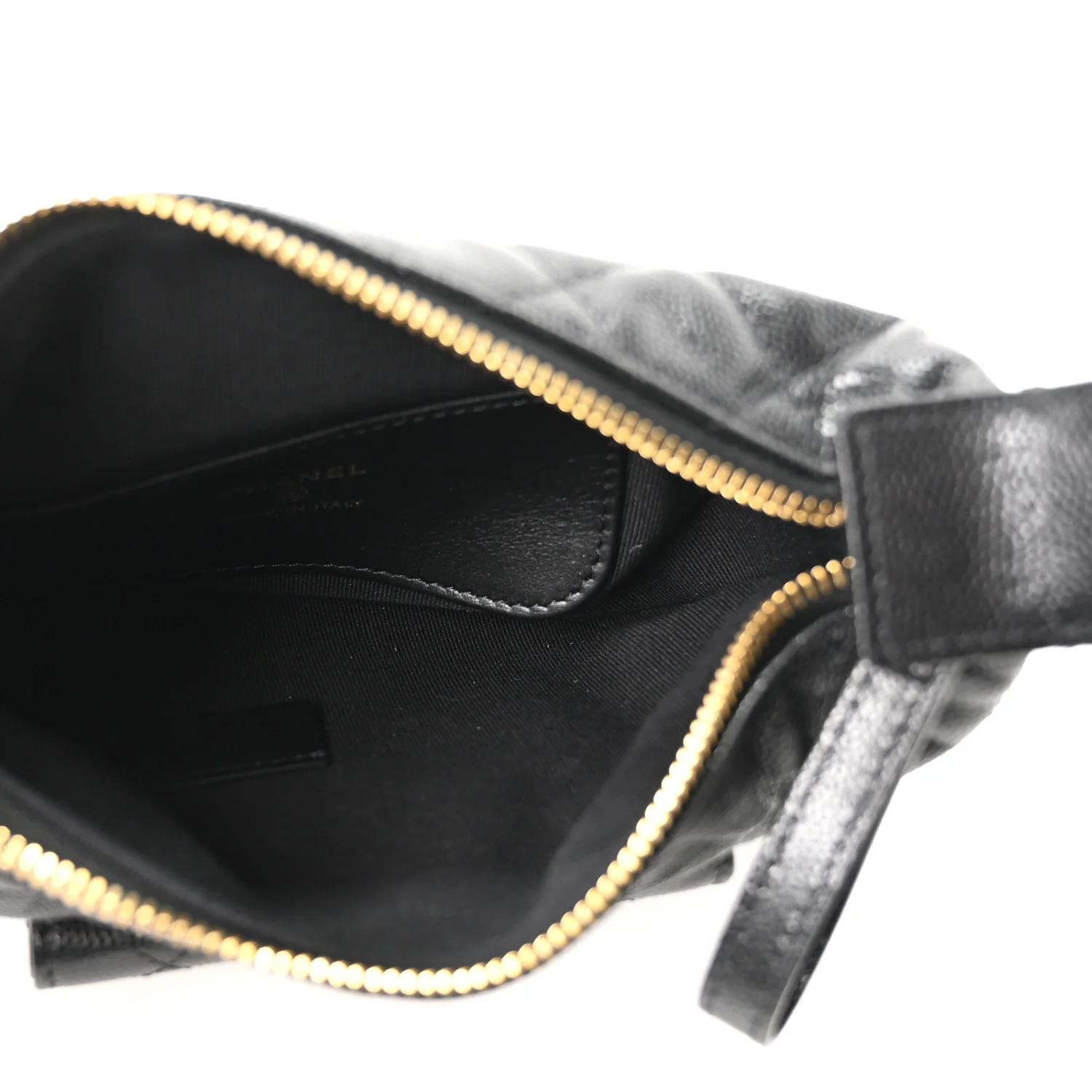 Caviar Quilted Polly Pocket Pouch Hobo Black - Top Club