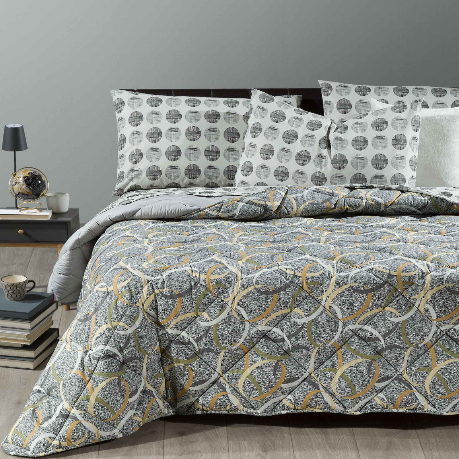 New Generation gray double cotton quilt