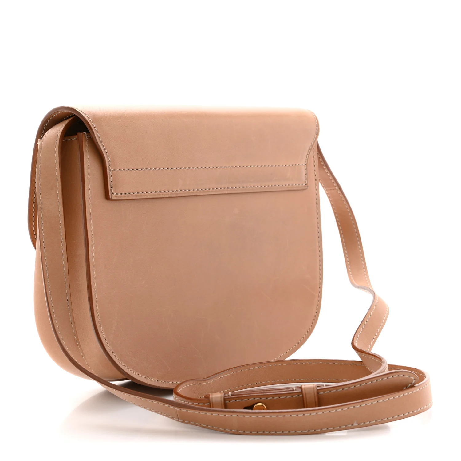 Smooth Vintage Calfskin Monogram Medium Kaia Satchel Gold - Top Club