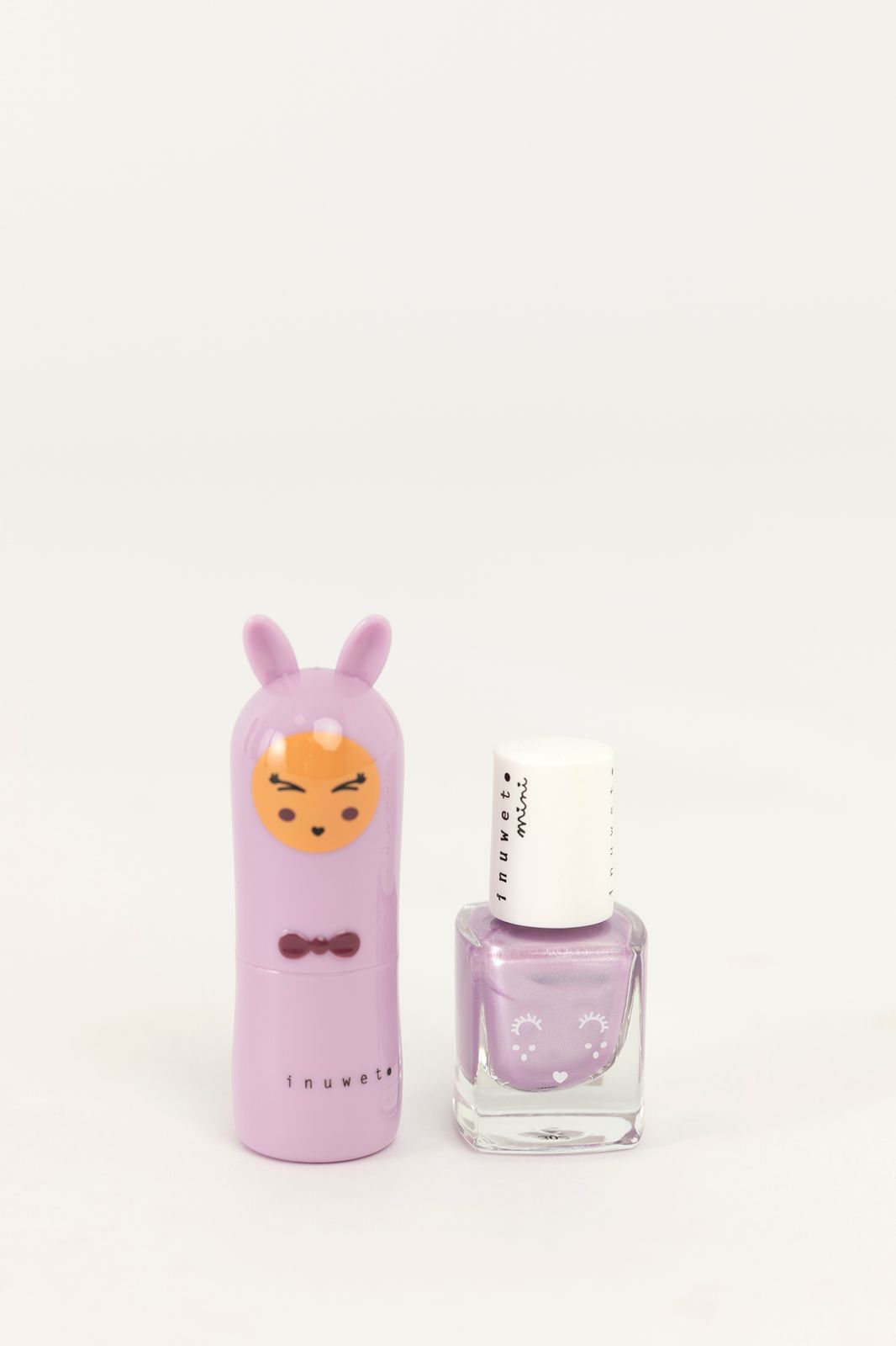 Inuwet lichtpaarse duo make-up set