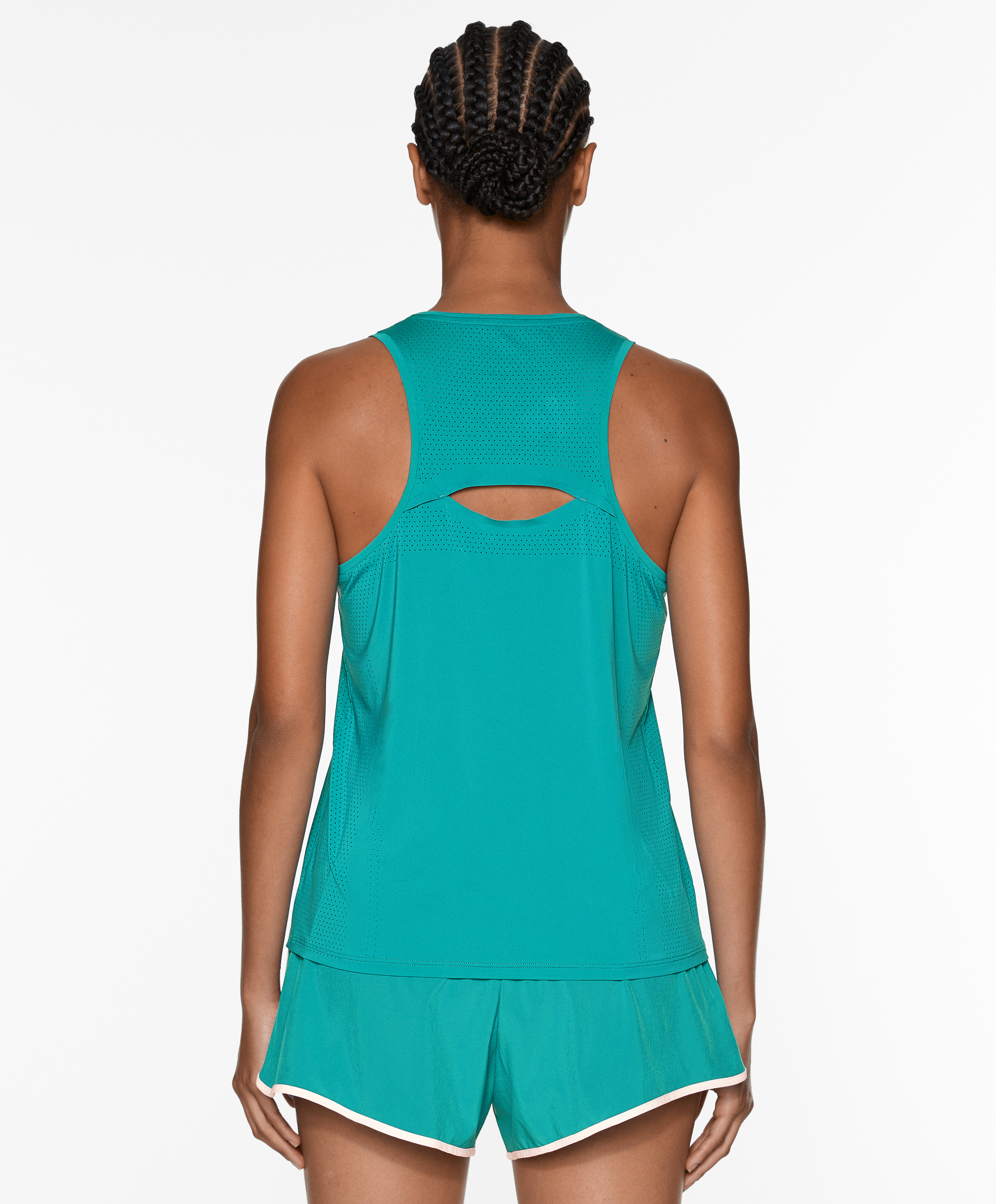 OYSHO Sleeveless technical T-shirt with open back