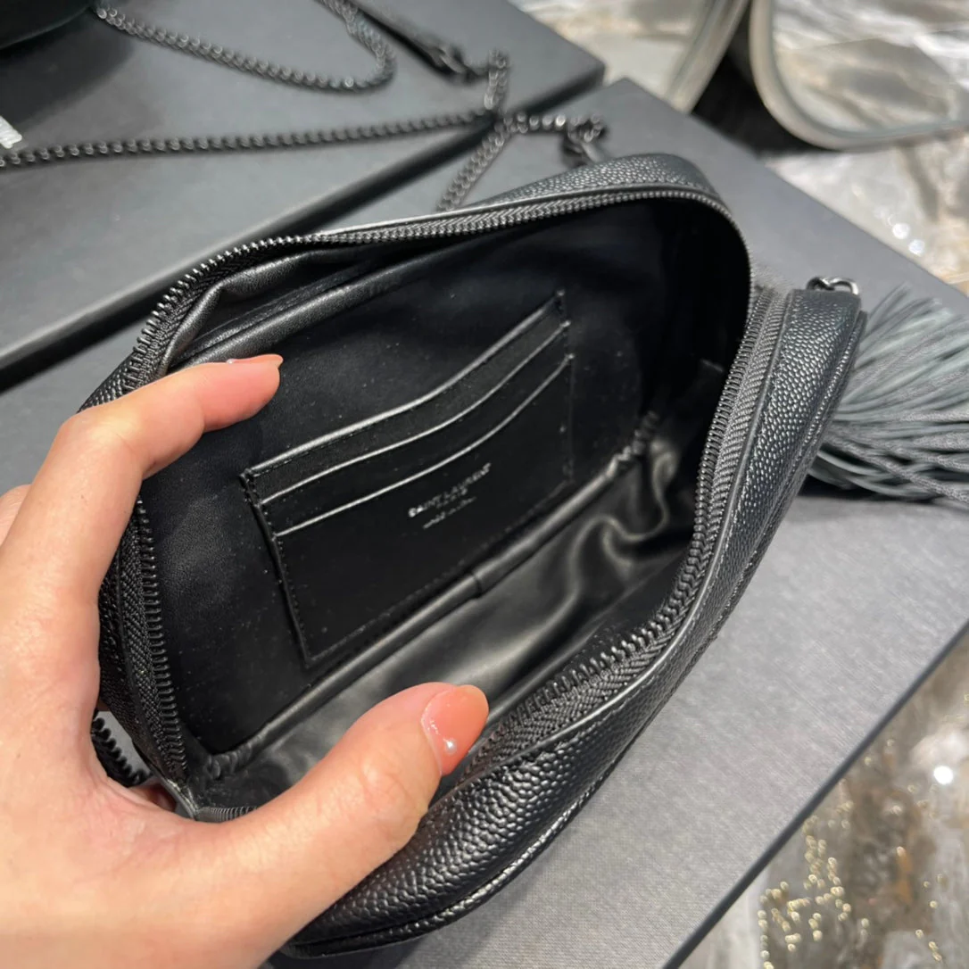 Ysl Loulou Mini Camera Bag 18cm Black - Top Club