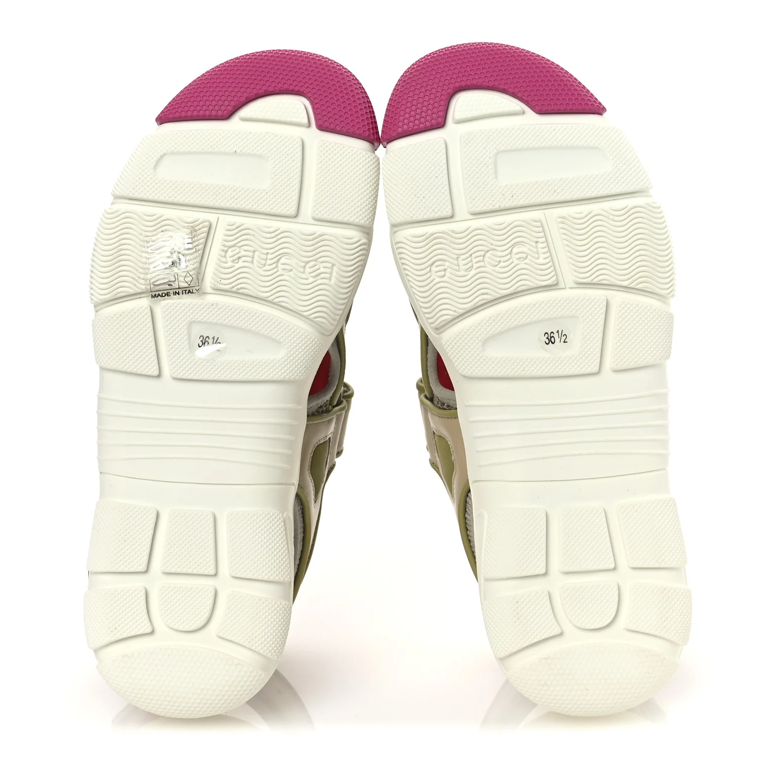 Mesh Fabric Tinsel Sport Sandals 36.5 Loess Sand Box Pink - Top Club