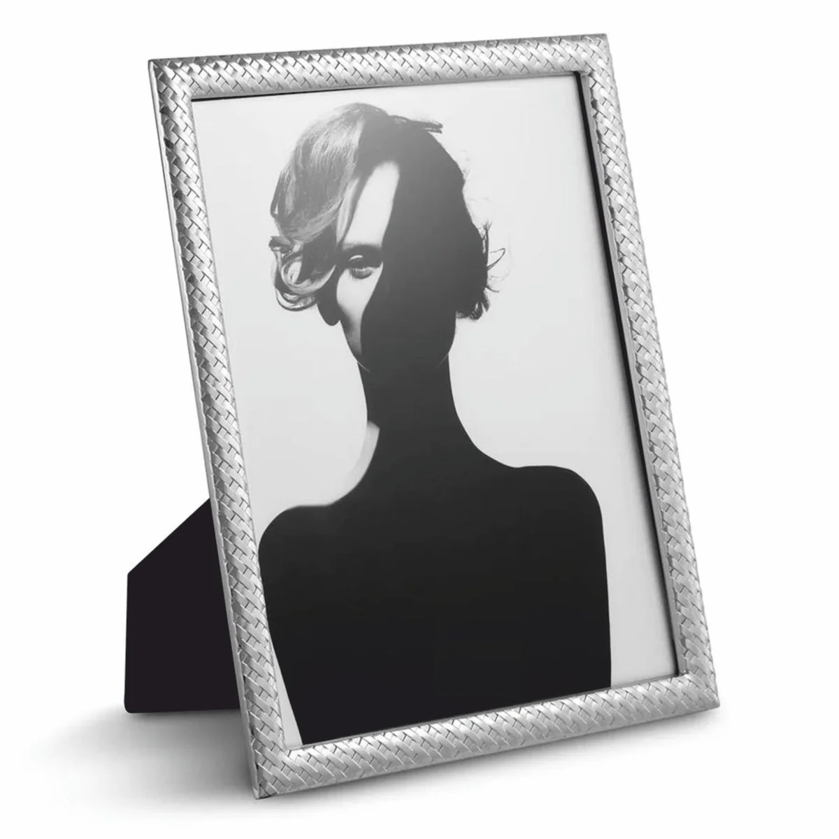 Luxury metal picture frame silver H. 28 cm - decorative accessories
