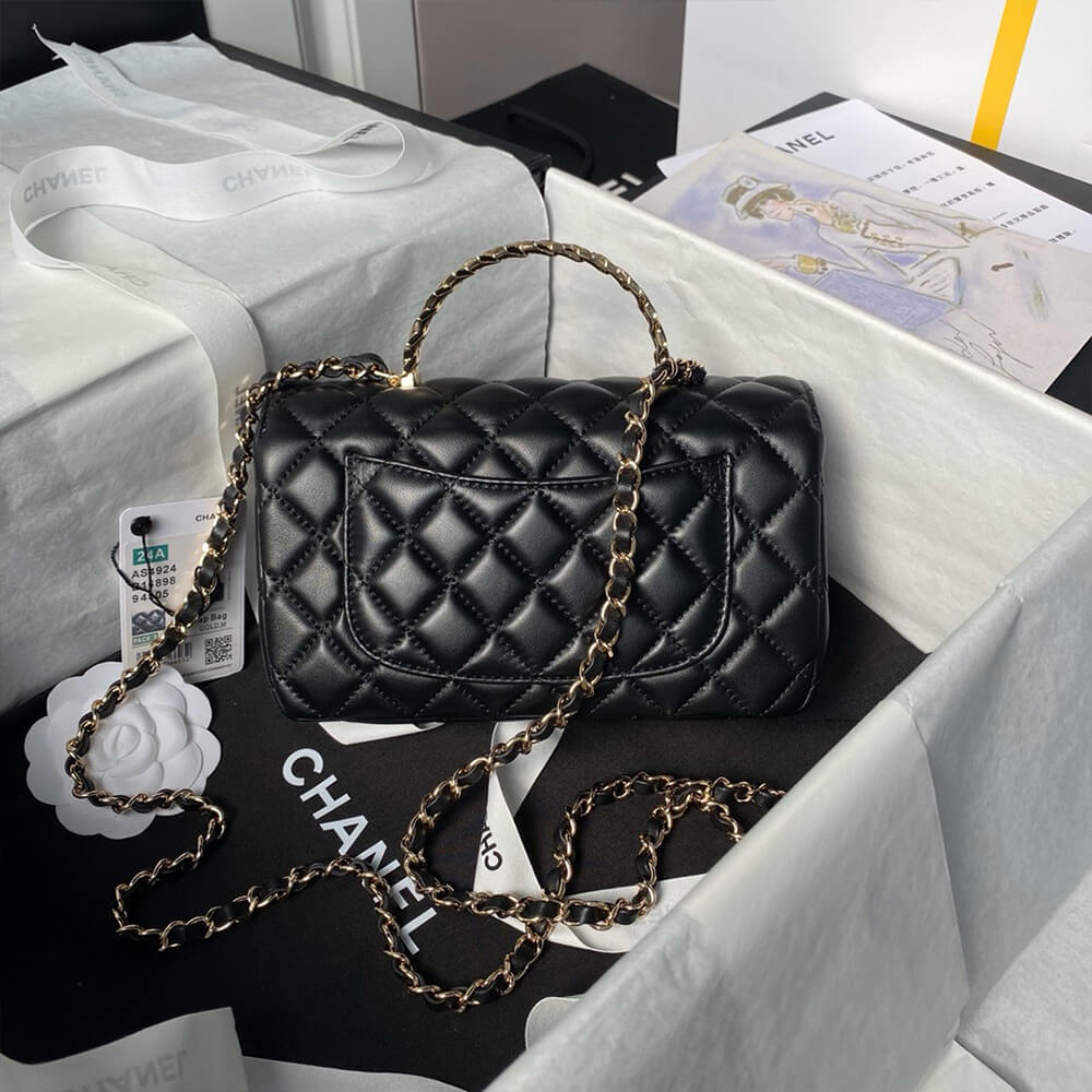 CHANEL Mini Flap Bag with Top Handle - Top Club