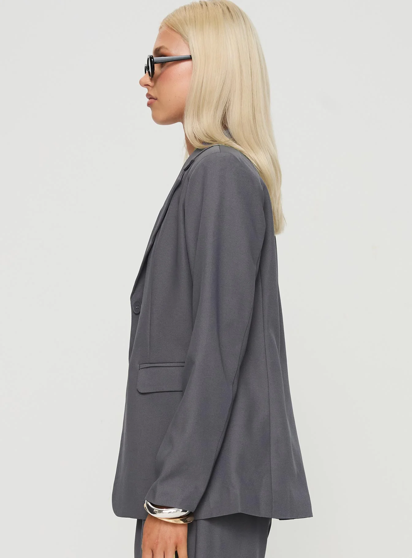 Relaxed Blazer Charcoal