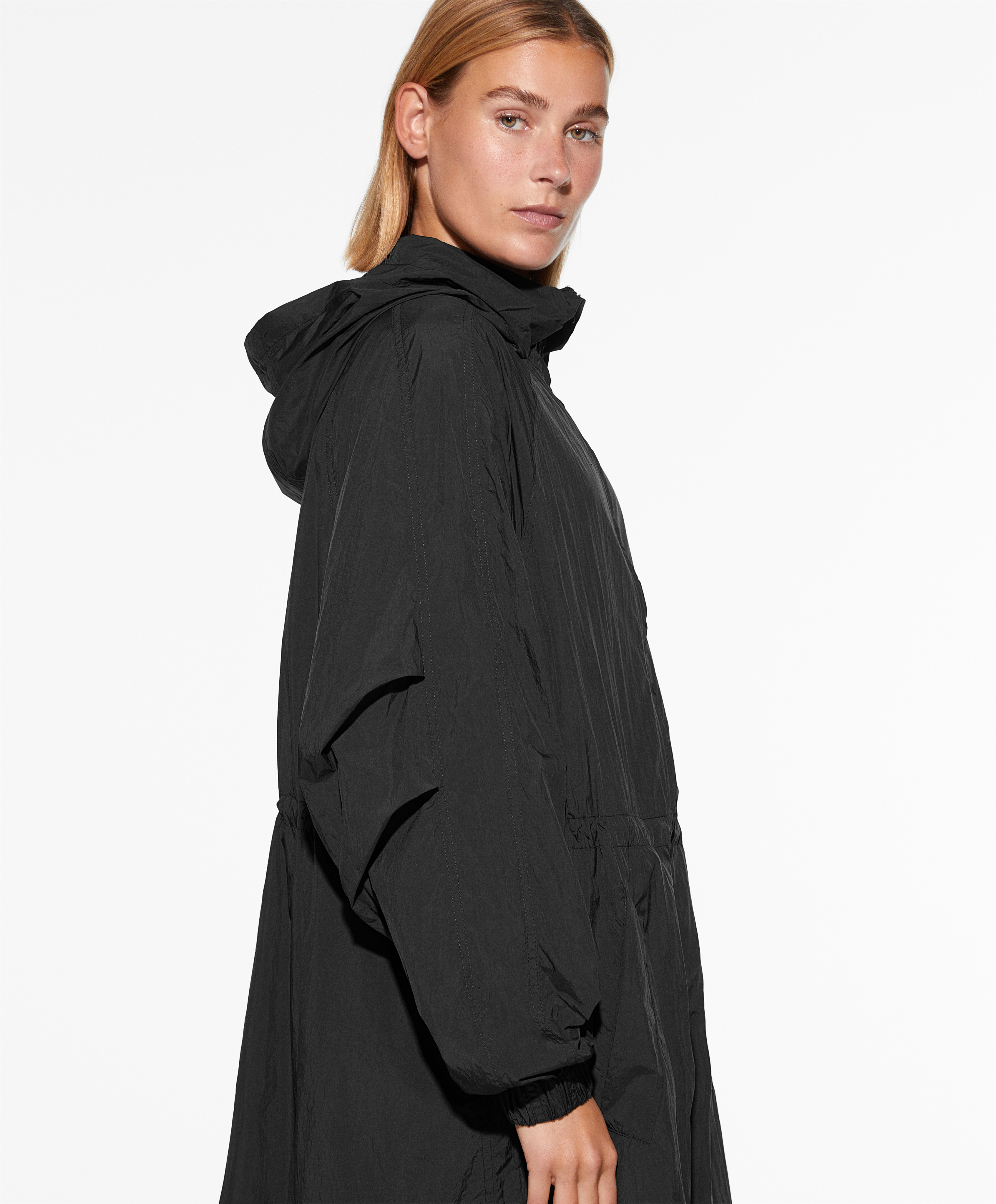 OYSHO Water-repellent midi jacket