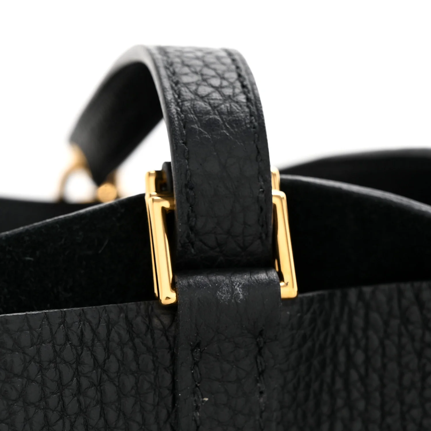 Taurillon Clemence Picotin Lock 22 MM Black - Top Club