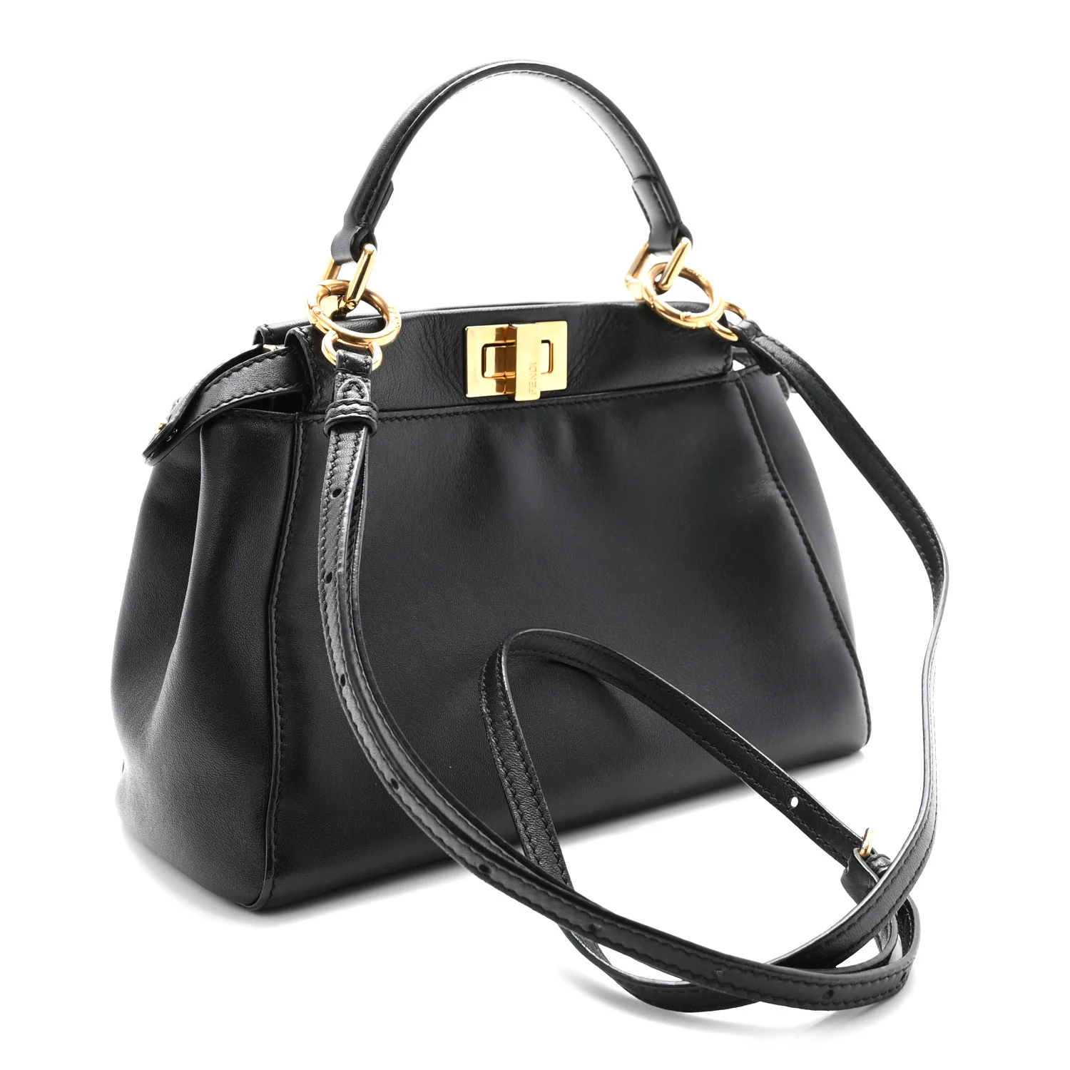 Nappa Mini Peekaboo Iconic Satchel Black - Top Club