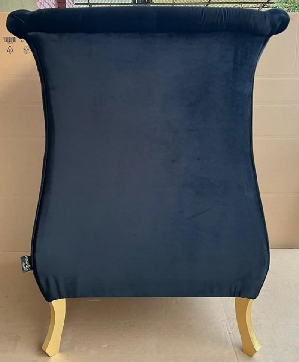 Extravagant Pompöös by luxury designer armchair by Harald Glööckler black / gold - Pompöös baroque armchair - noble and magnificent