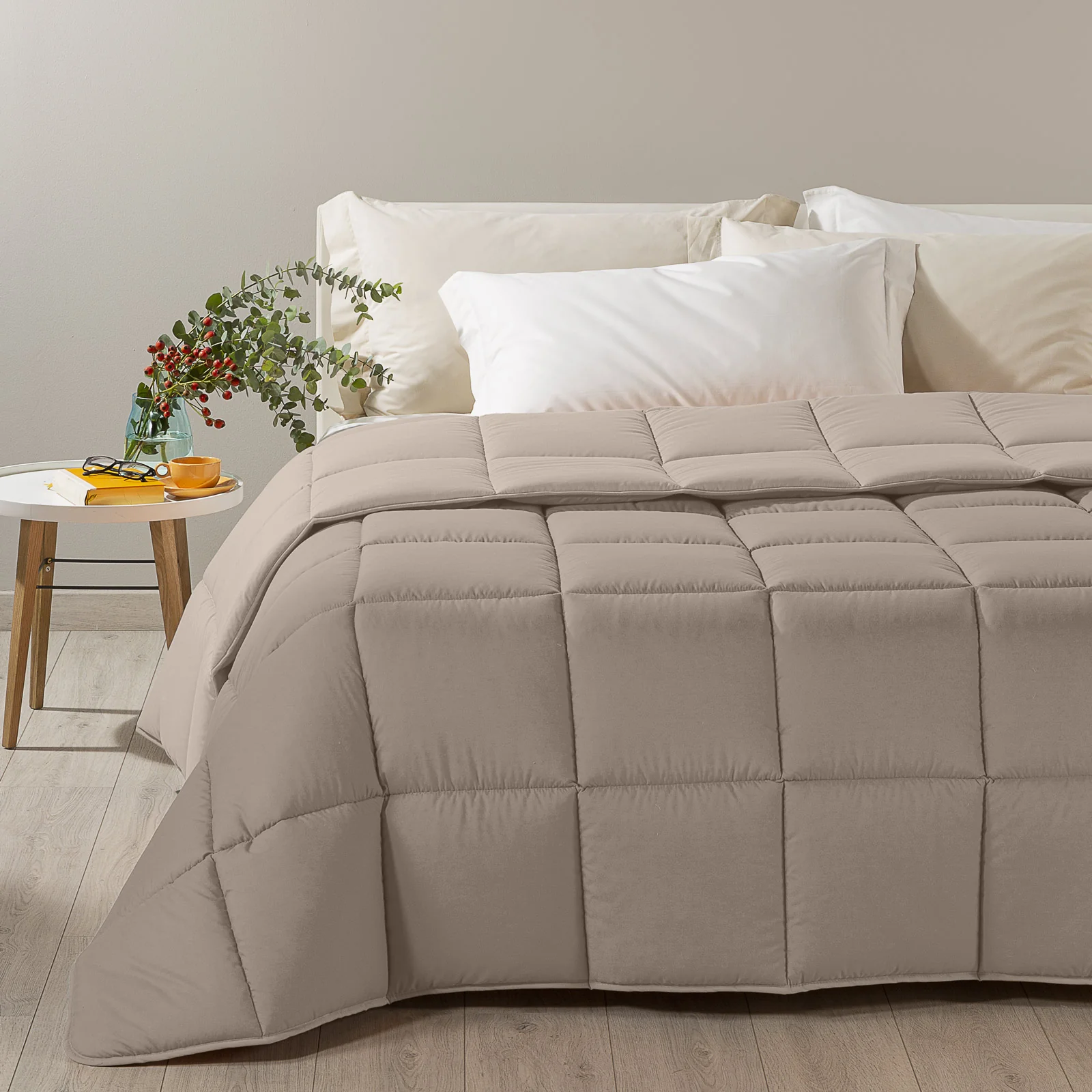 Trapunta In Microfibra Modern Singolo Nocciola Modern