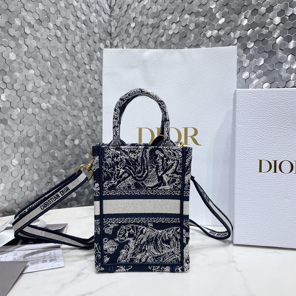 MINI DIOR BOOK TOTE PHONE BAG - Top Club