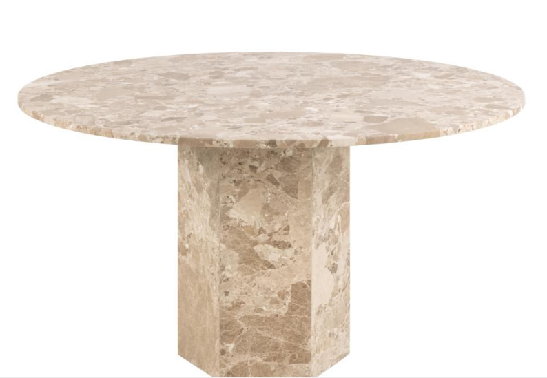 Eettafel Rond Travertin 130