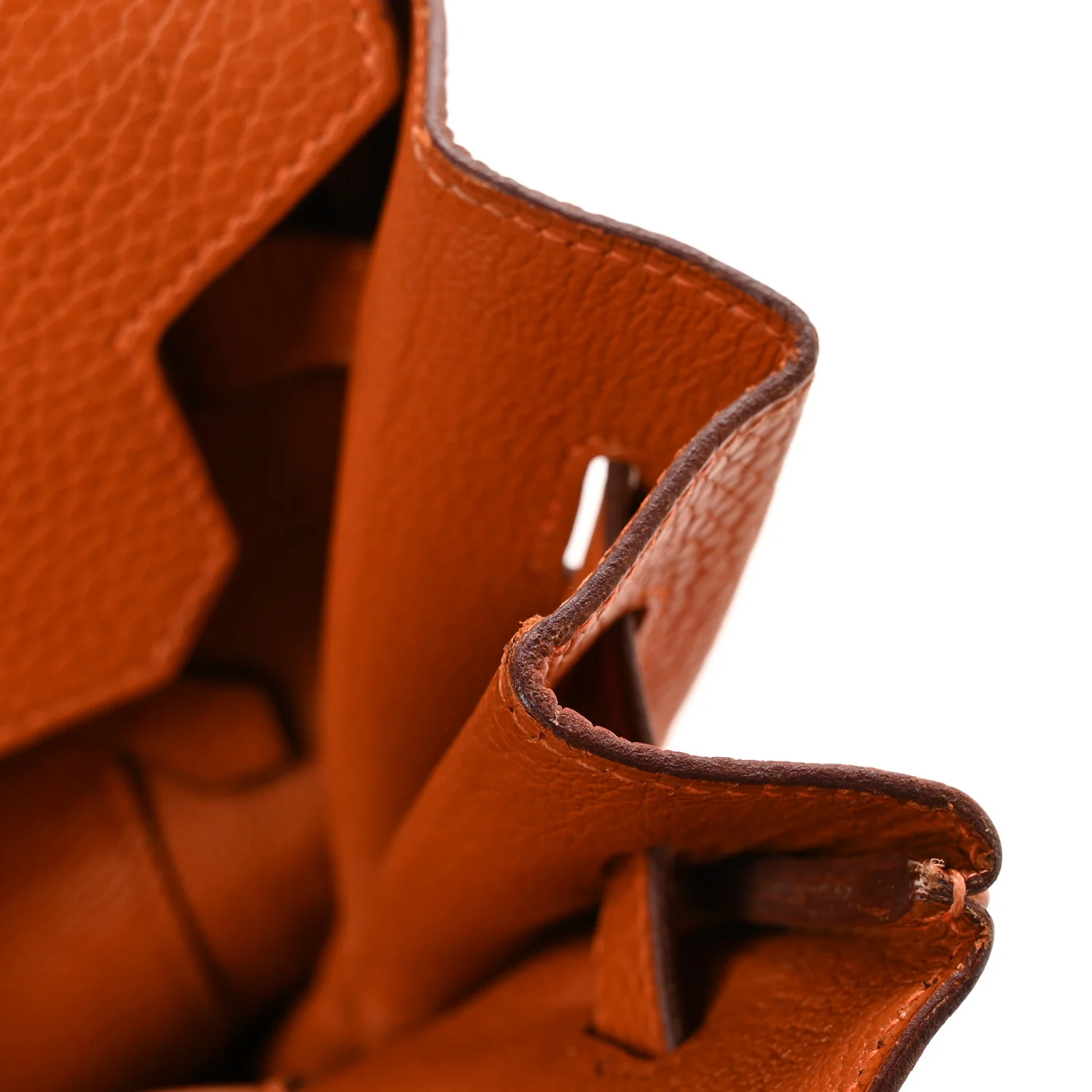 Taurillon Clemence Birkin 35 Orange - Top Club