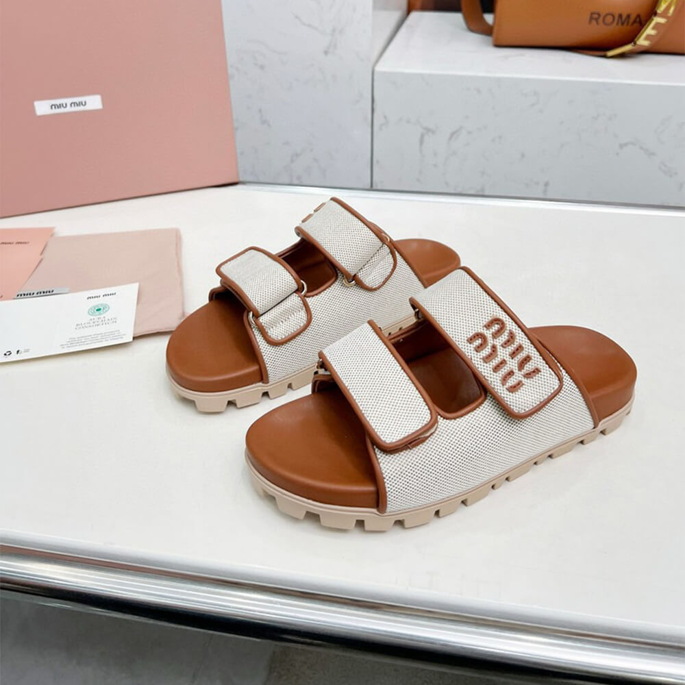MiuMiu Canvas slides - Top Club