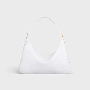 LARGE ROMY IN SUPPLE CALFSKIN ARCTIC WHIT
