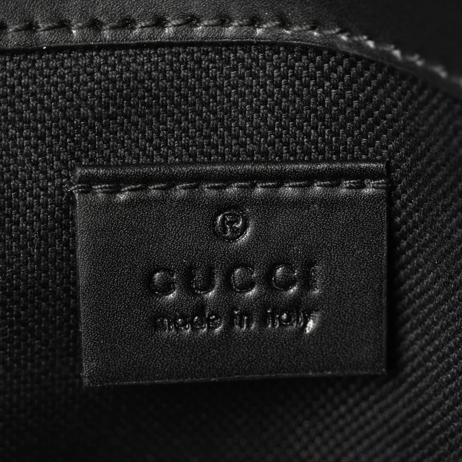 GG Supreme Monogram Web Slim Belt Bag Black Grey - Top Club