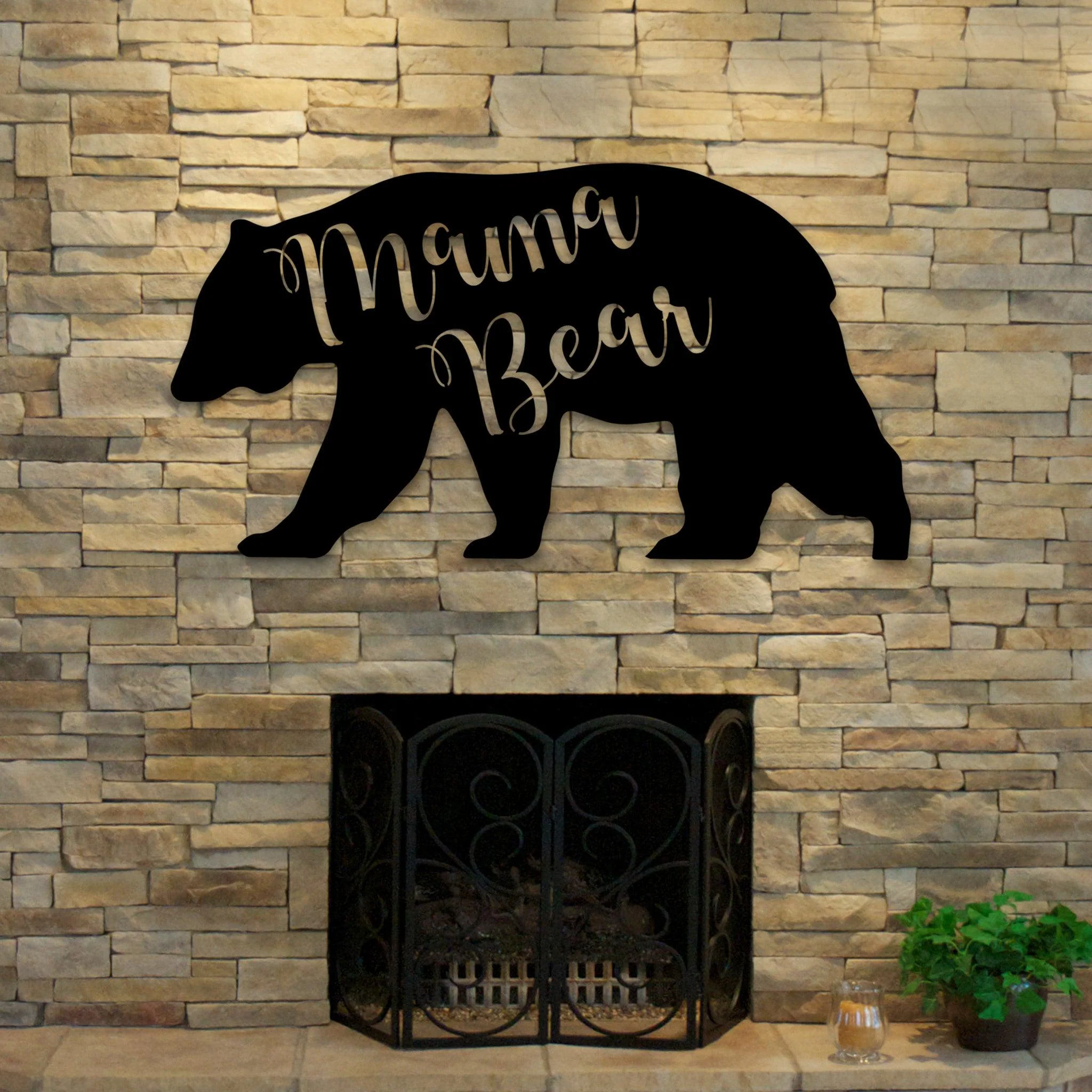 Mama Bear Metal Wall Art - Alvarez Pro Painting LLC