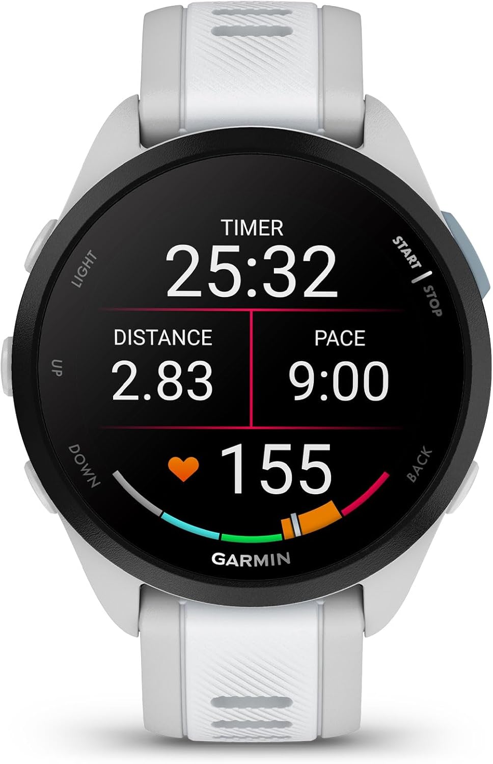 Forerunner 165, Smartwatch per la corsa, 43mm, GPS, Cardio, VO2max, Report mattutino, HRV Status, Piani gratuiti 5K, 10K e 21K, Training Readiness