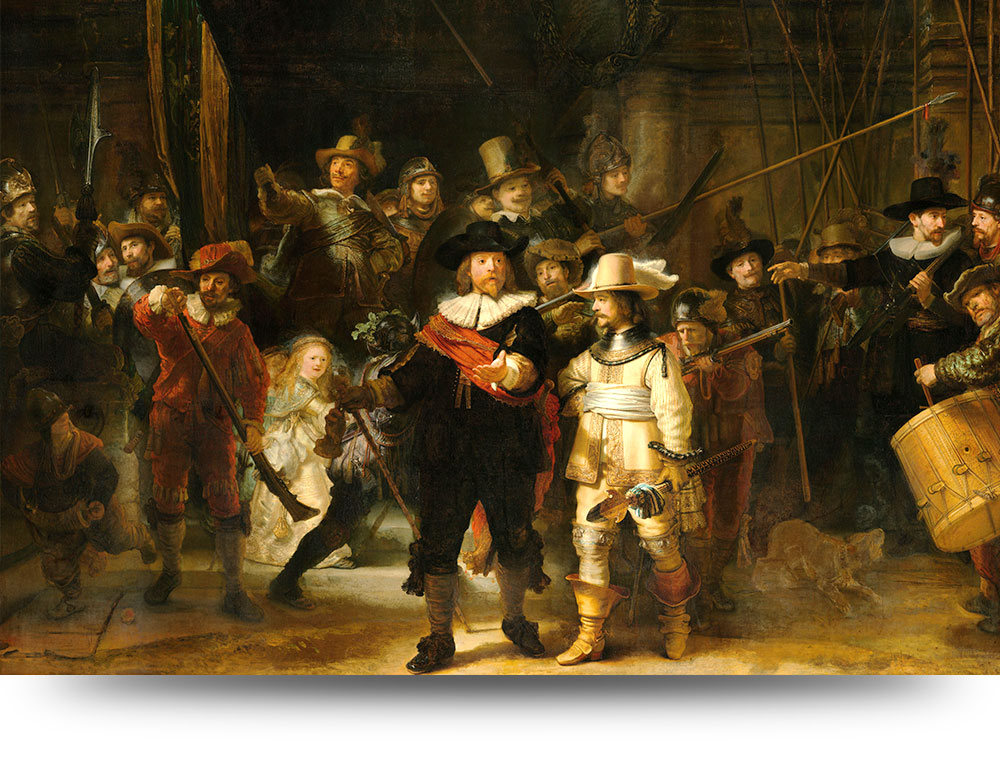 De Nachtwacht - Print op plexiglas 120 x 80 cm
