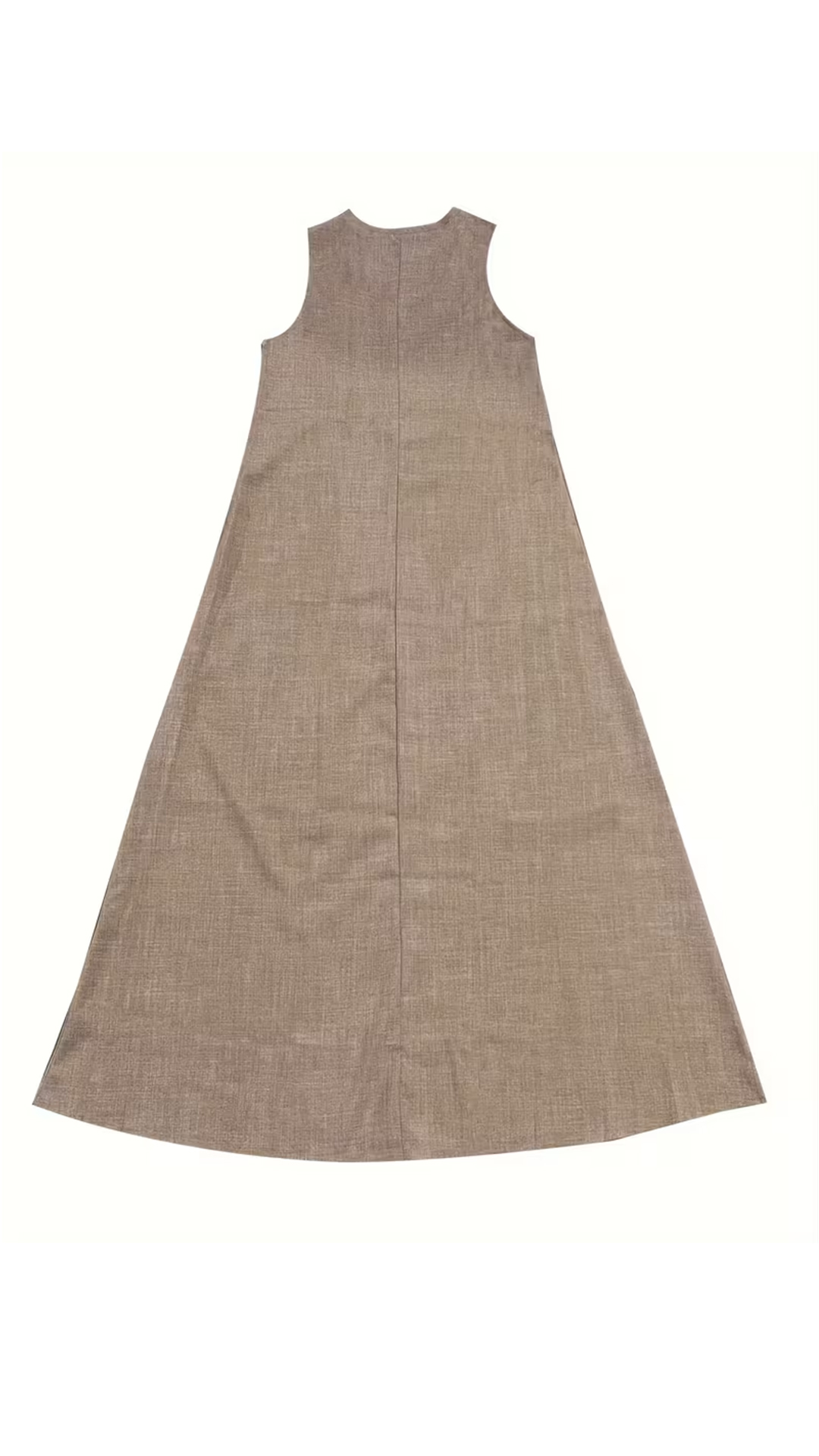 Women's Vintage-effect V-neck Sleeveless Loose Maxi Dress - Nordfashionstorm - Women's Clothing, Fashion for You - Nordfashionstorm.com