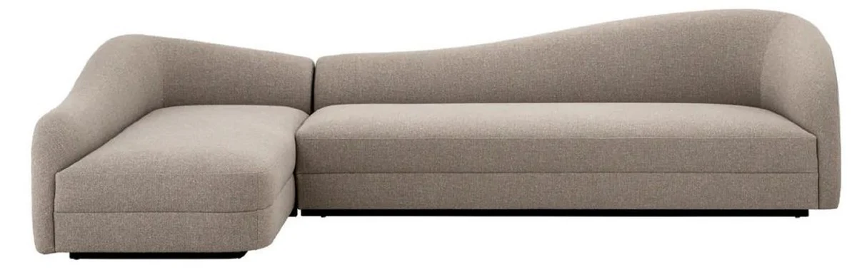 Luxury corner sofa Greige / Black 320 x 190 x H. 82 cm - Living room sofa - Living room furniture - Luxury furniture - Luxury furnishings - Luxury quality