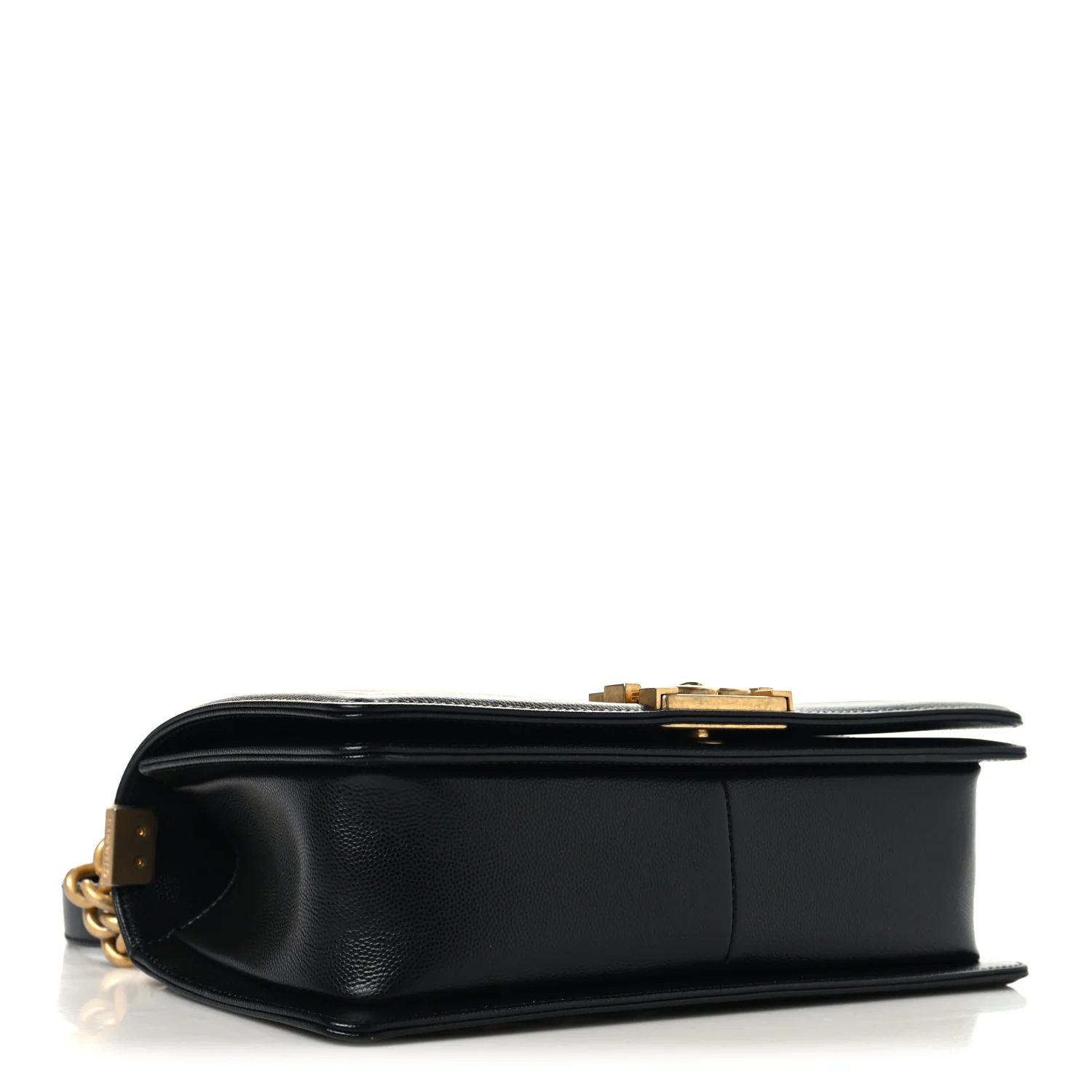 Caviar Quilted Medium Boy Flap Black - Top Club