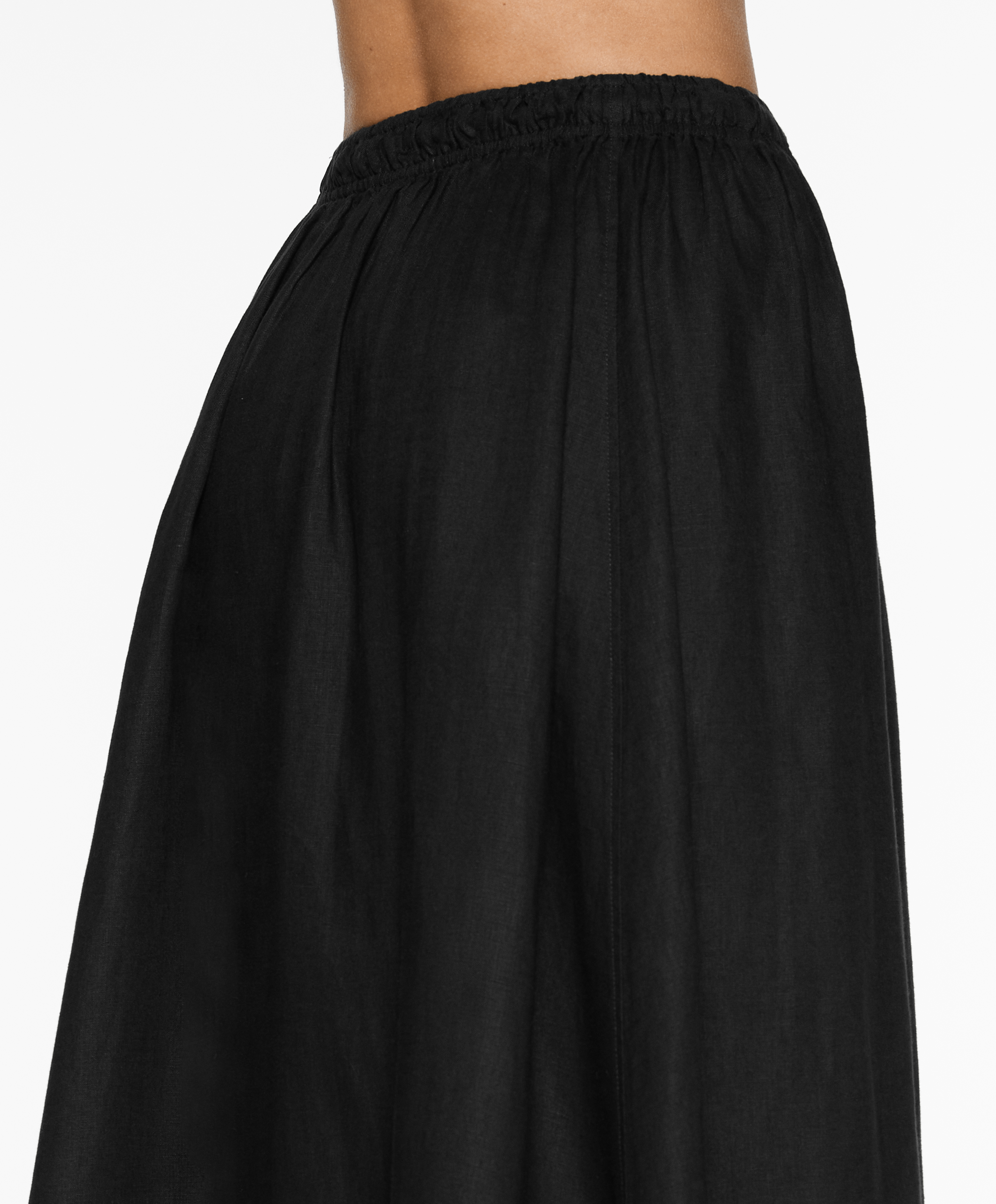 OYSHO Long 100% linen skirt