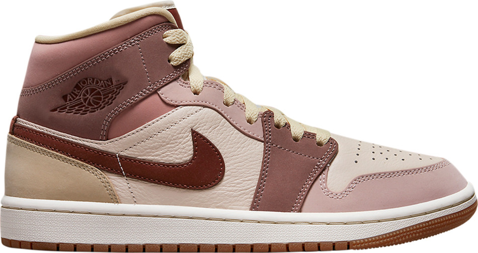 Wmns Air Jordan 1 Mid SE  Dark Pony Smoky Mauve  DO7440-821 - Sneaker Replica Workshop