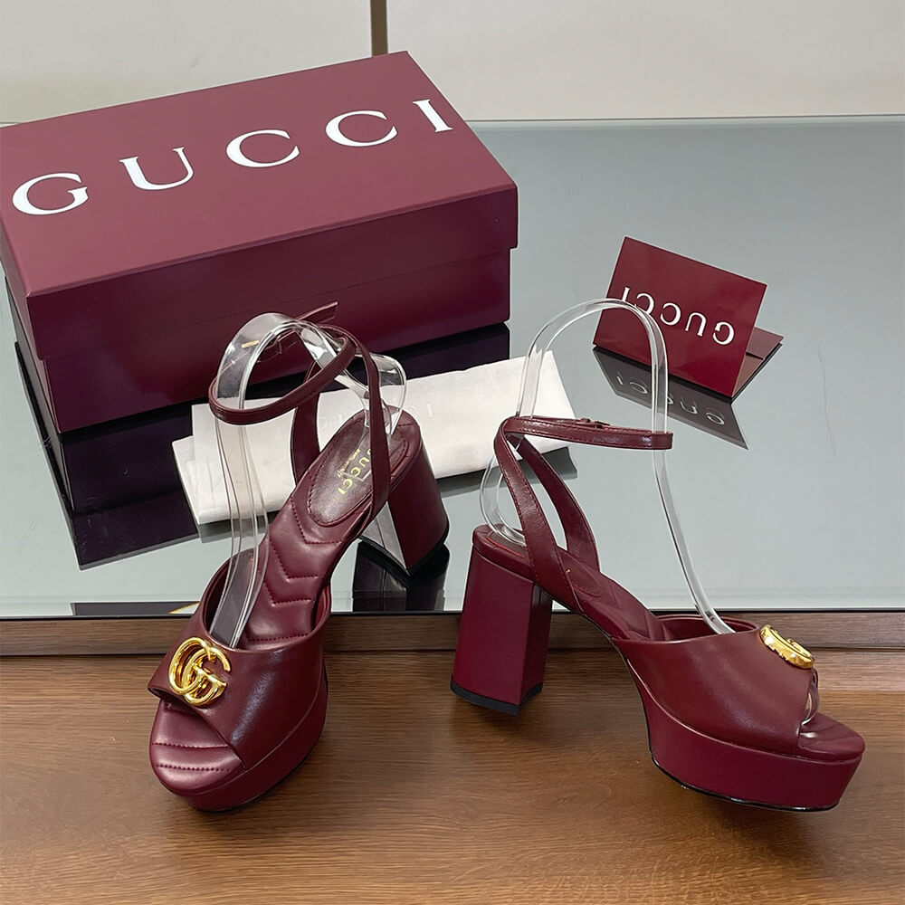 GUCCI Women s platform sandal with Double G - Top Club