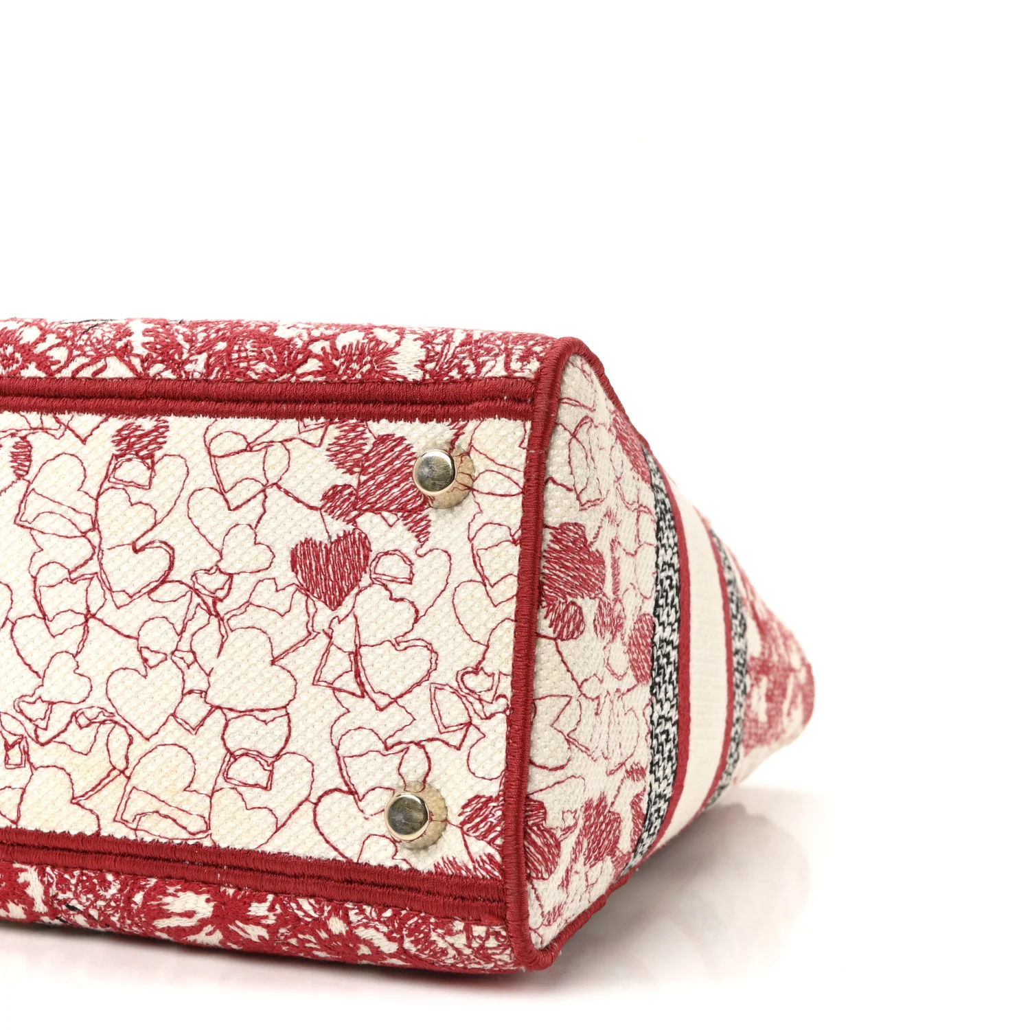 Canvas Embroidered Medium Dioramour D-Royaume Lady D-Lite Red Multicolor - Top Club