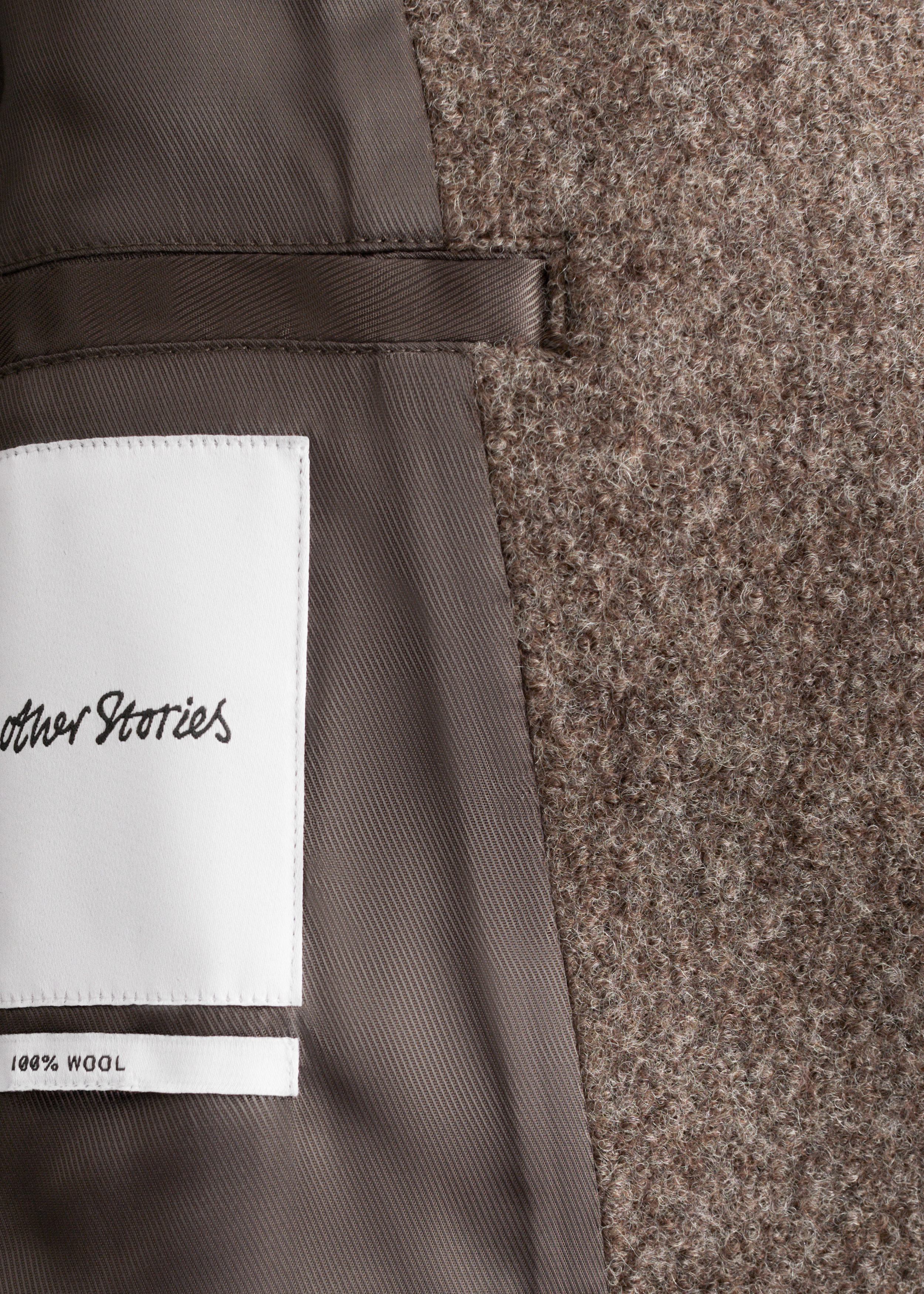 & Other Stories ASYMMETRIC WOOL JACKET