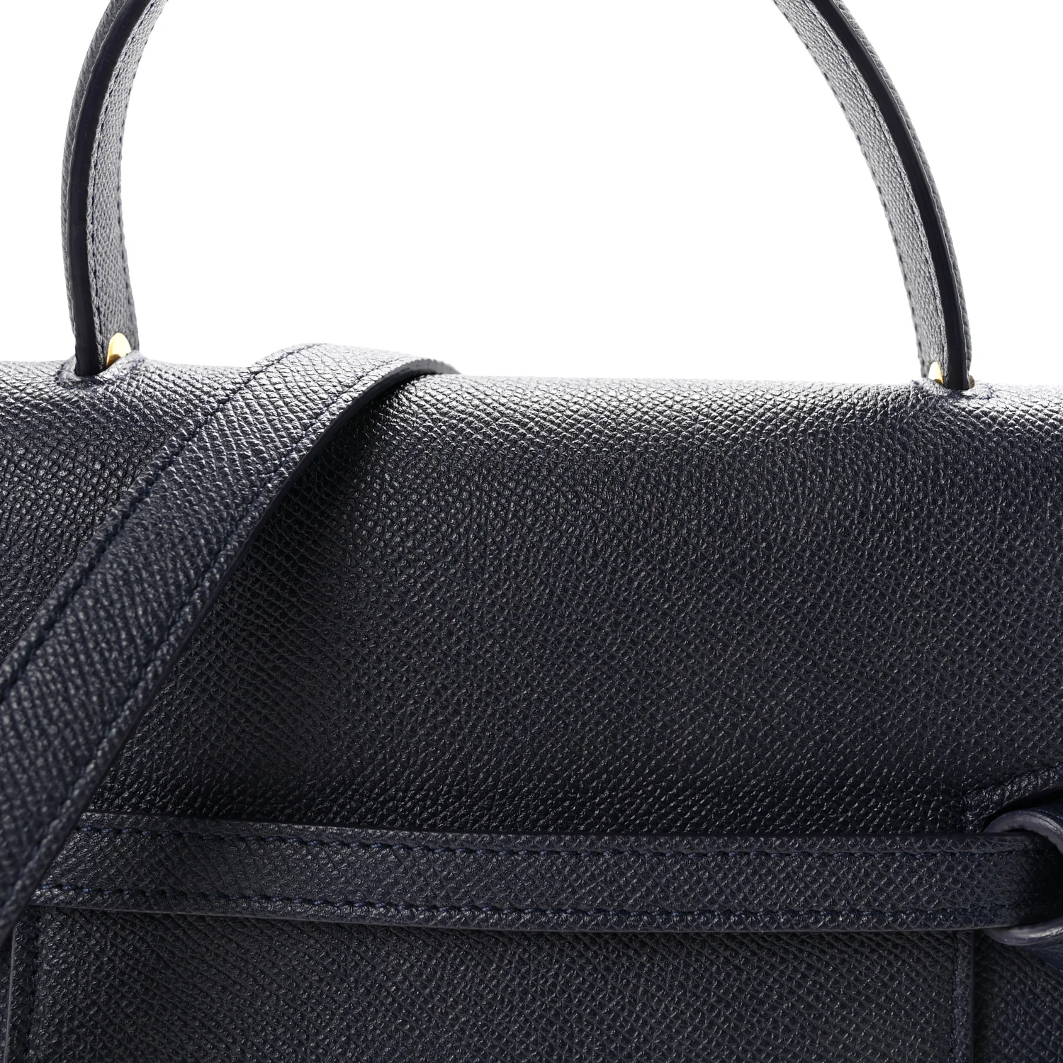Grained Calfskin Micro Belt Bag Midnight - Top Club