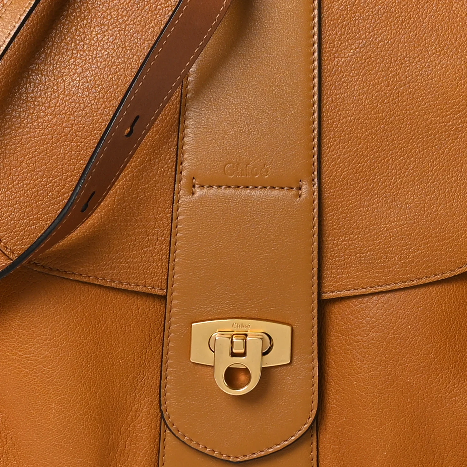 Grained Lambskin Medium Lexa Shoulder Bag Mustard Brown - Top Club