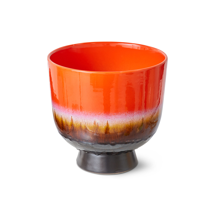 Bloempot Retro Cherry Red