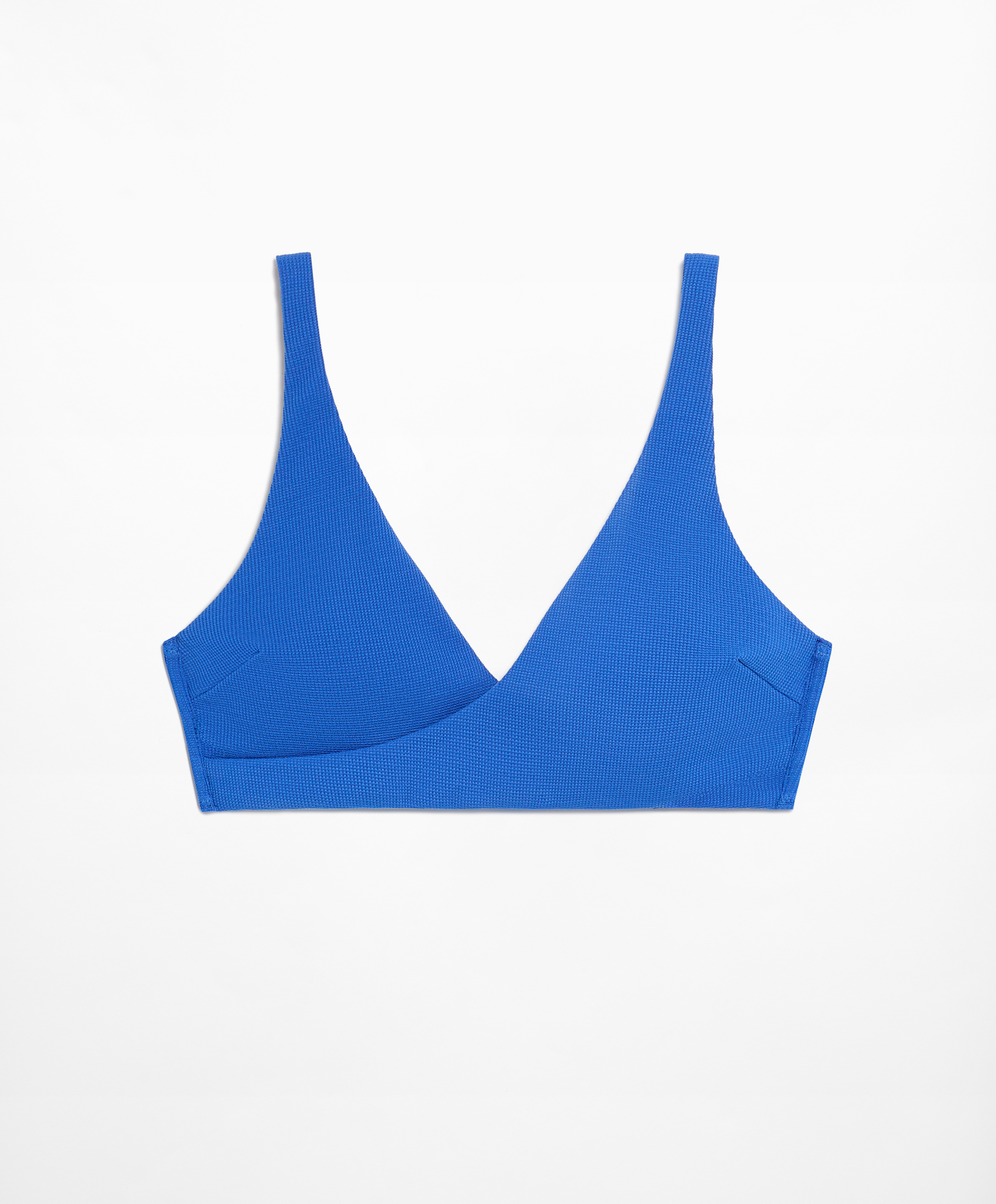 OYSHO Piqué crossover halter bikini top