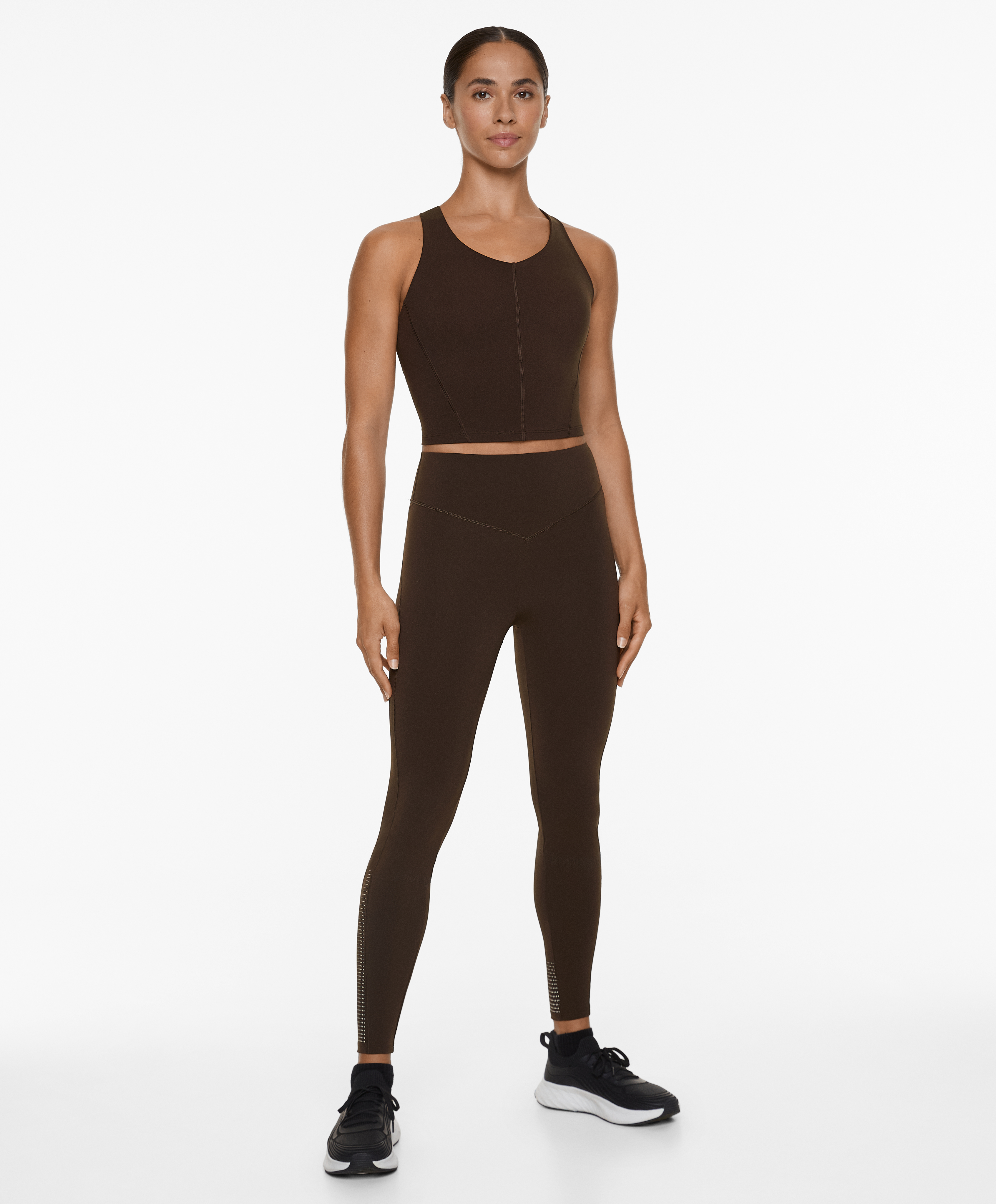 OYSHO Compressive running high-rise 65cm ankle-length leggings