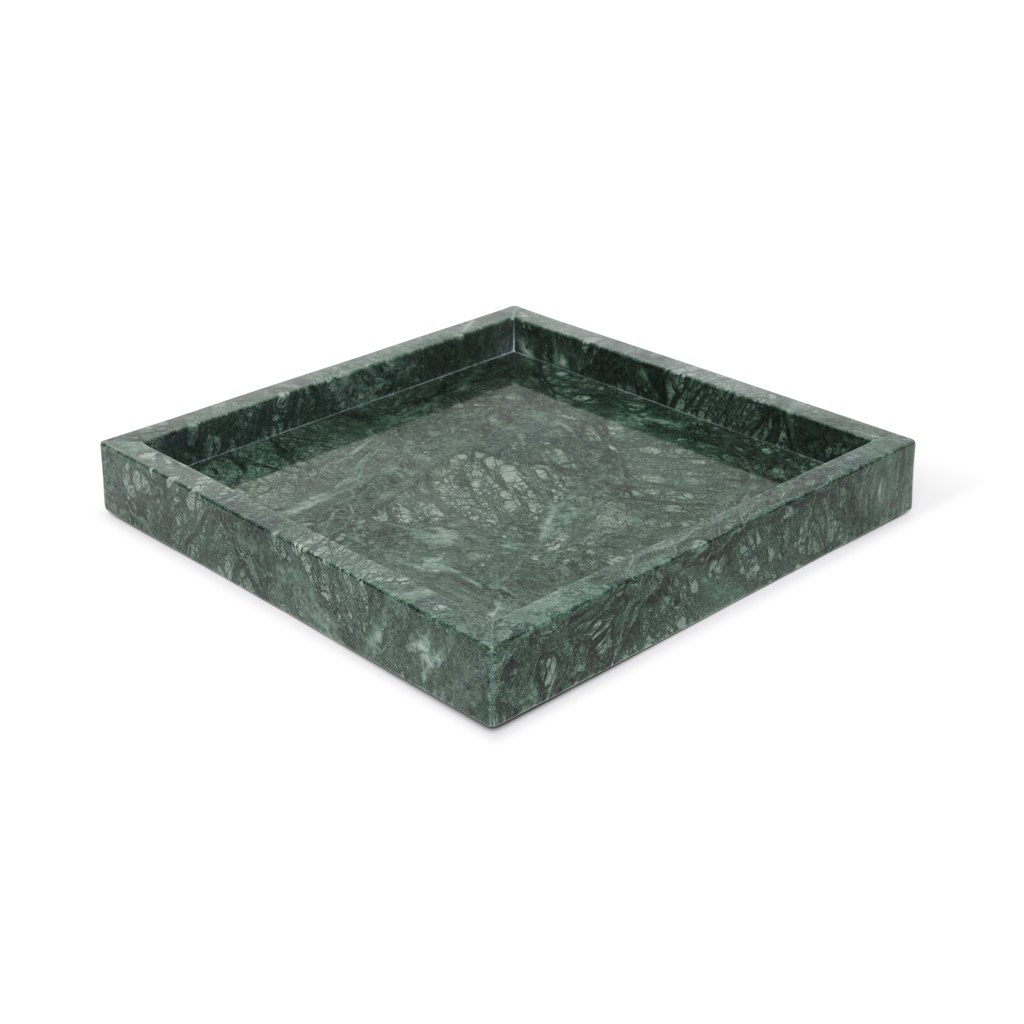 Marmer dienblad groen 30x30cm