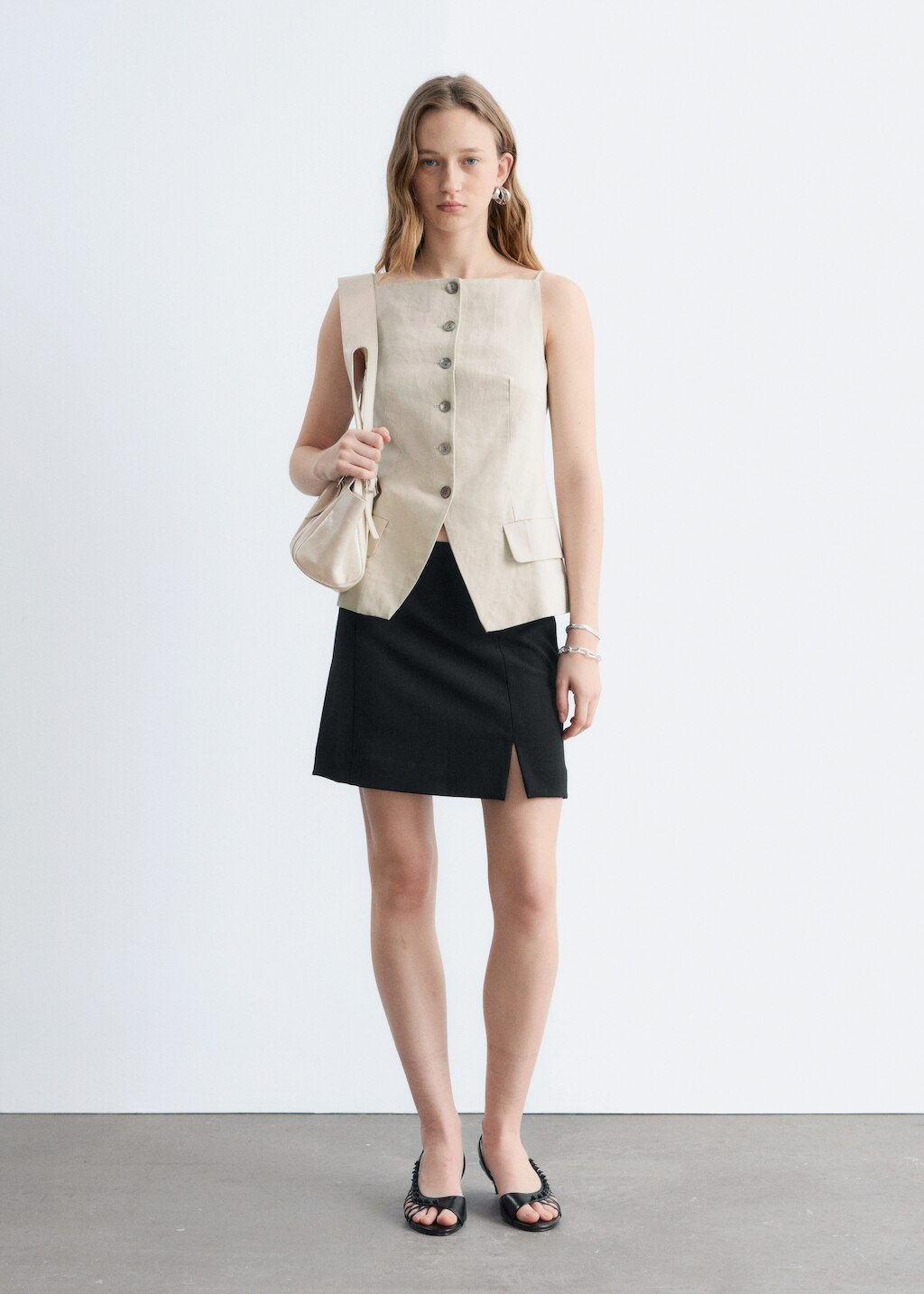 & Other Stories TAILORED VEST TOP