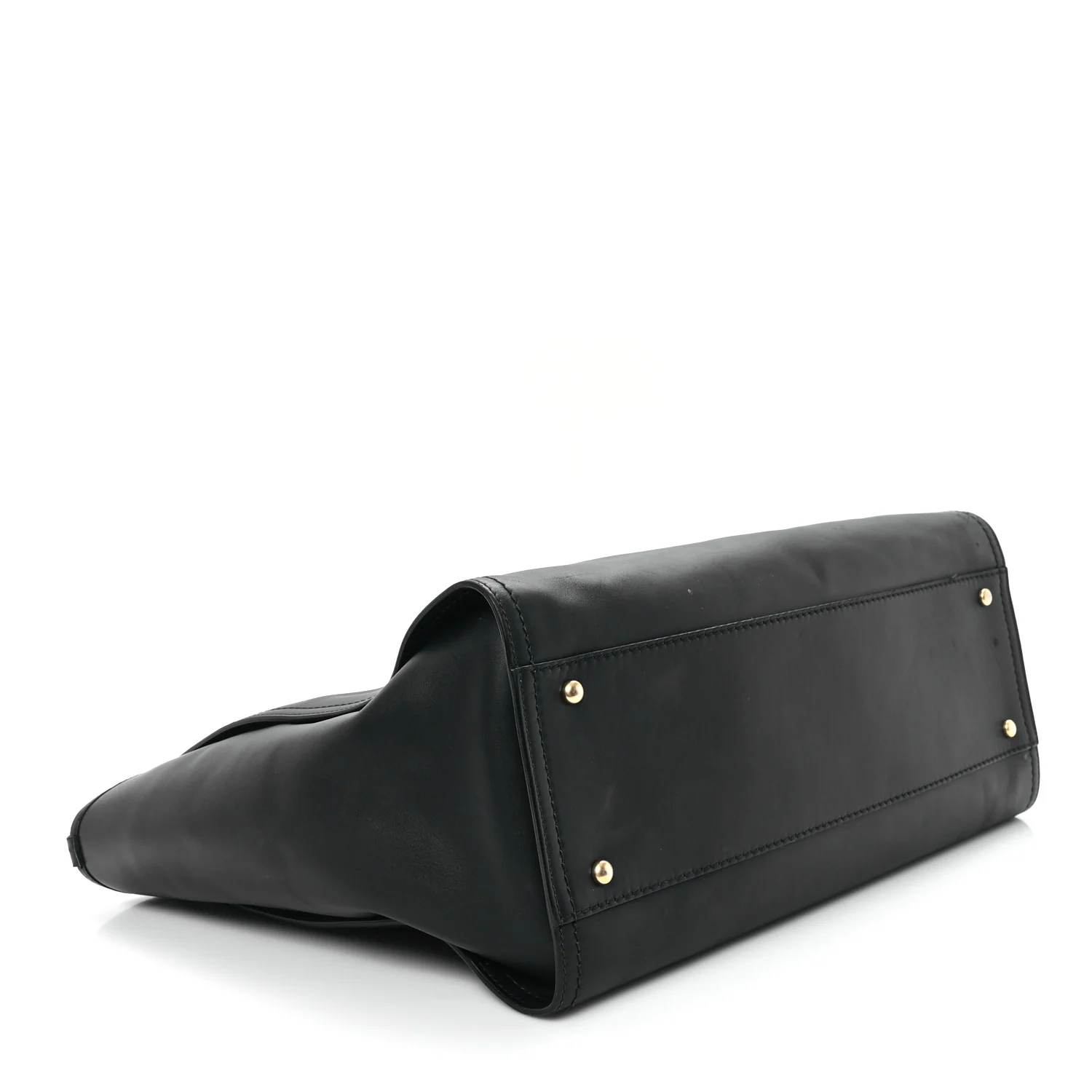Calfskin Medium Deauville Tote Black - Top Club