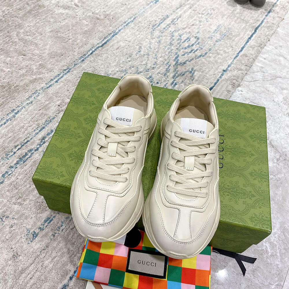 Gucci Rhyton Leather Sneakers - Top Club