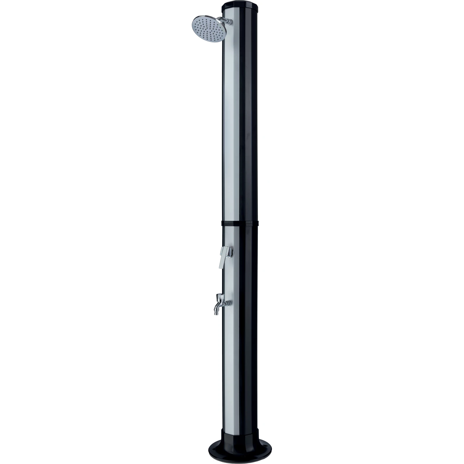 Doccia da giardino nero 35 l con lavapiedi